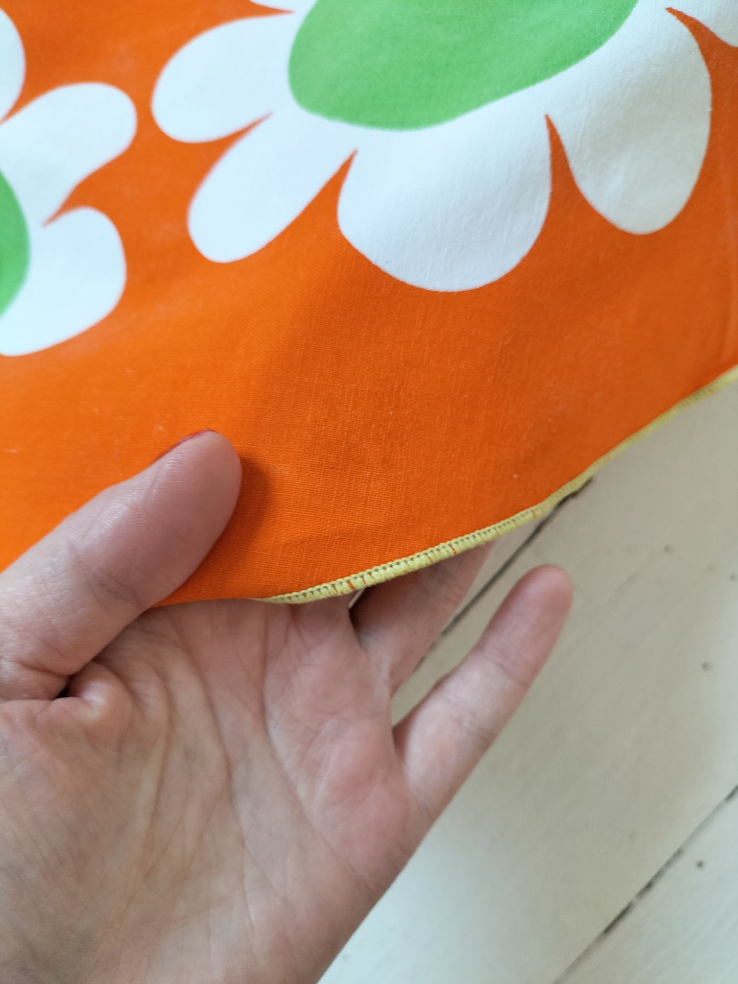 Nappe vintage ronde en coton