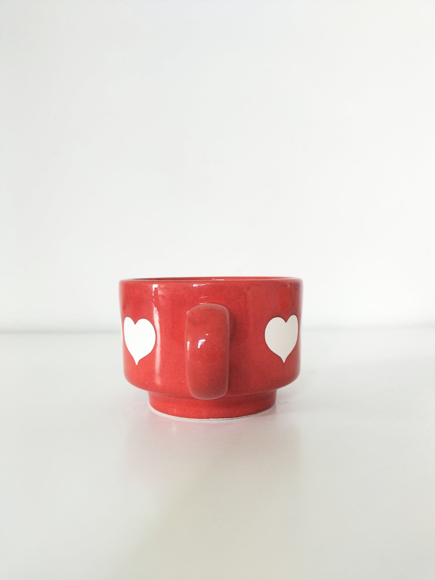 Tasse à café + soucoupe Waechsterbach décor cœurs