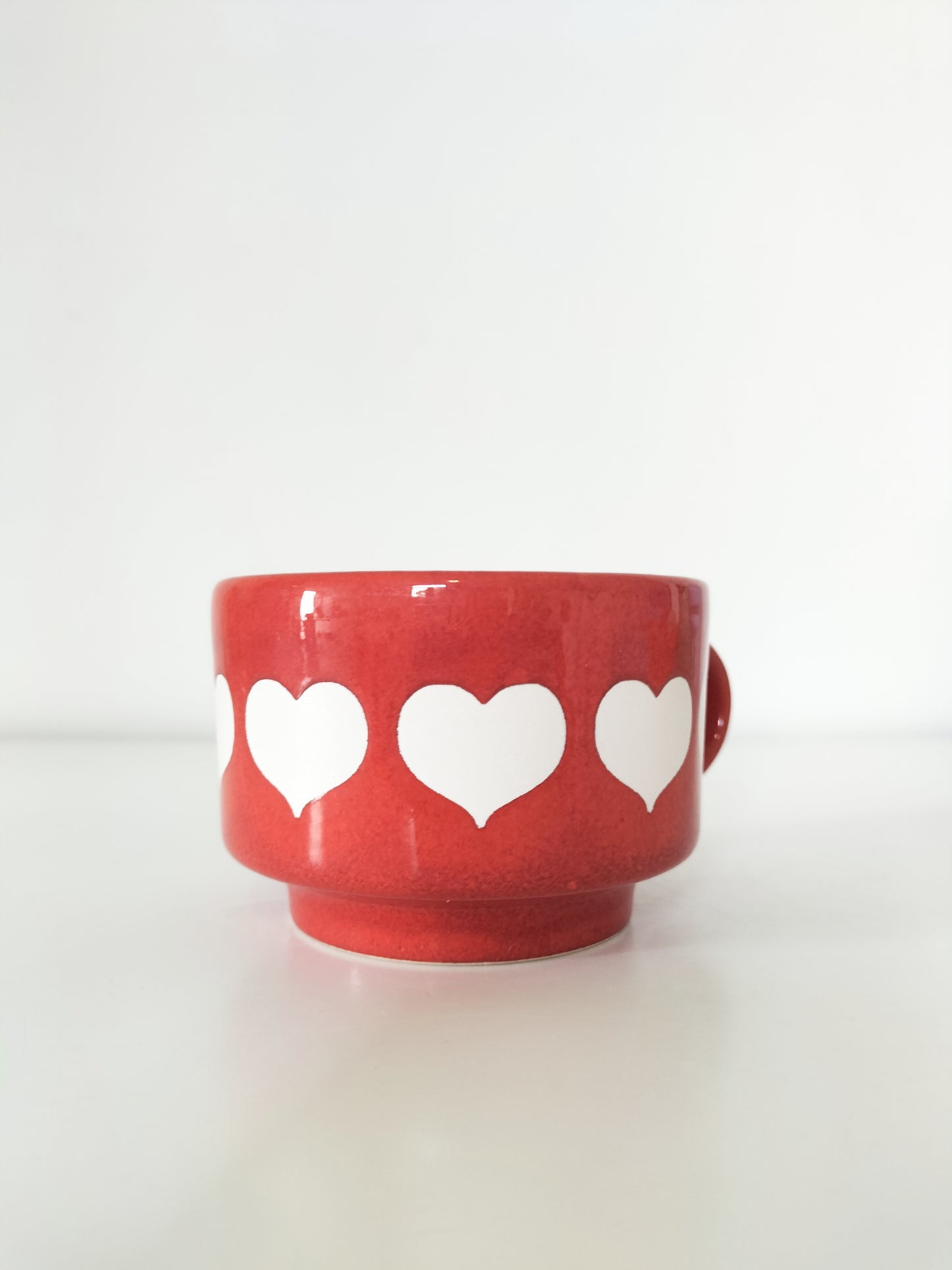 Tasse à café + soucoupe Waechsterbach décor cœurs