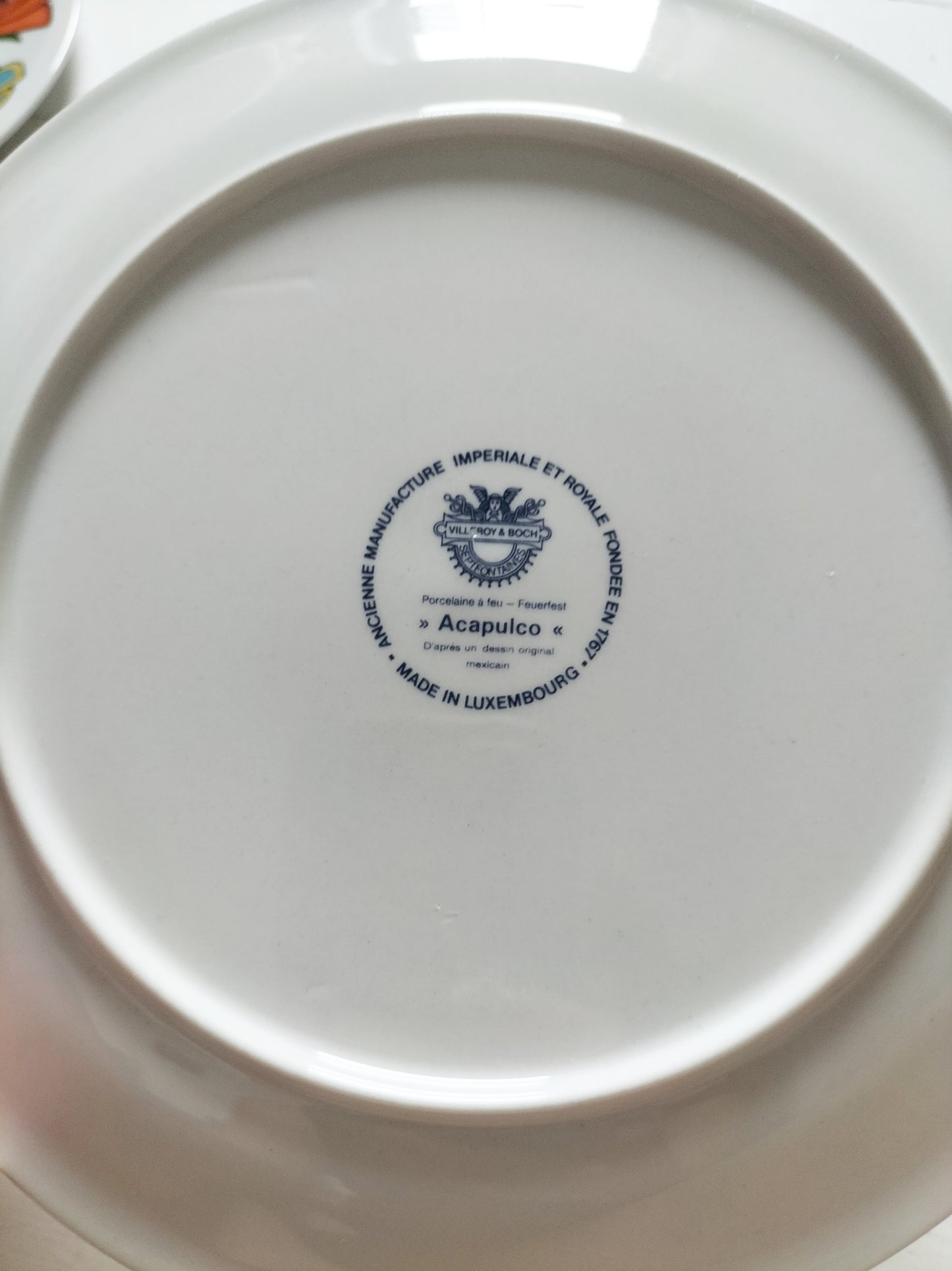 Assiette Villeroy et Boch Acapulco décor plein