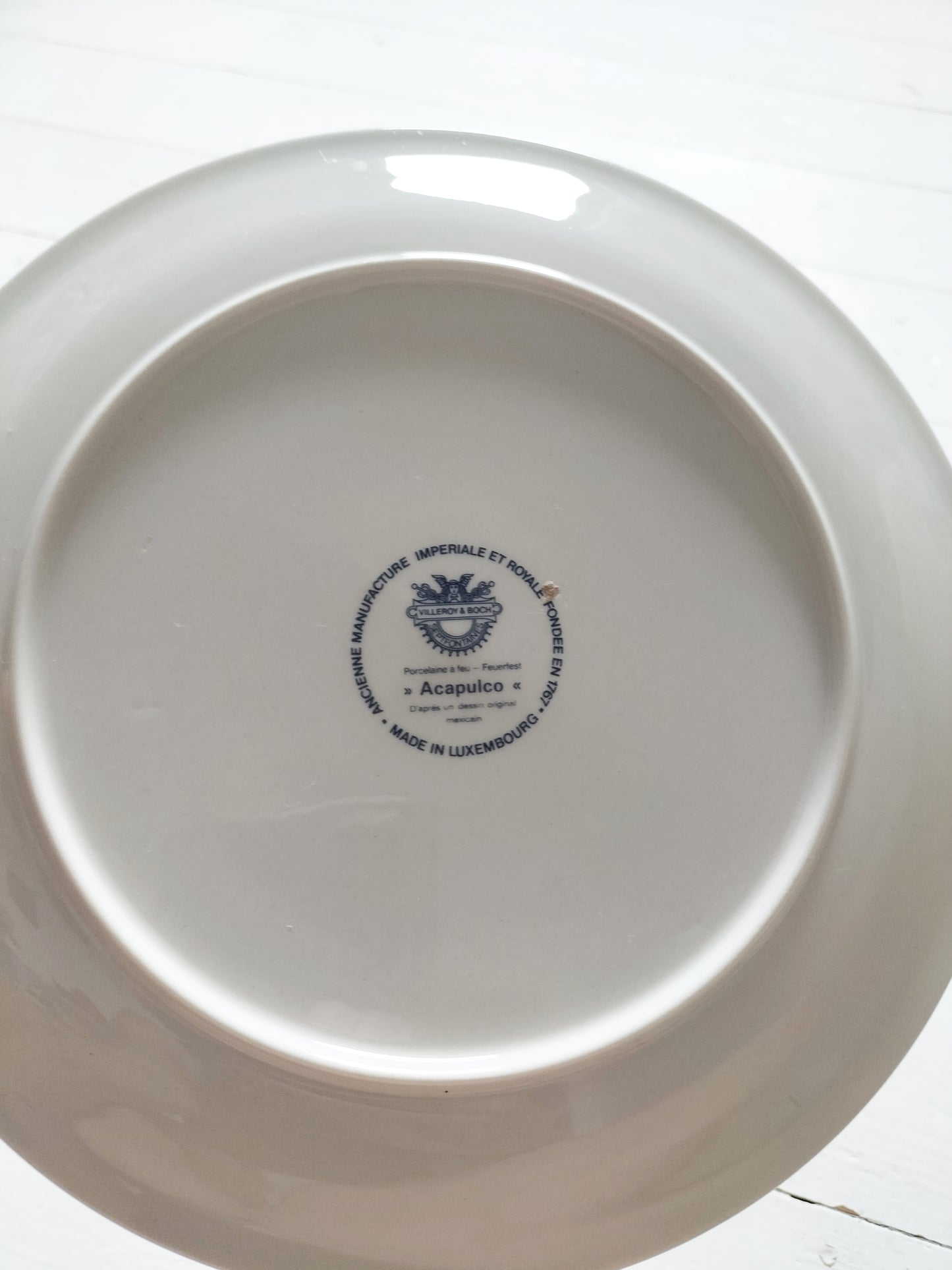 Assiette Villeroy et Boch Acapulco décor plein