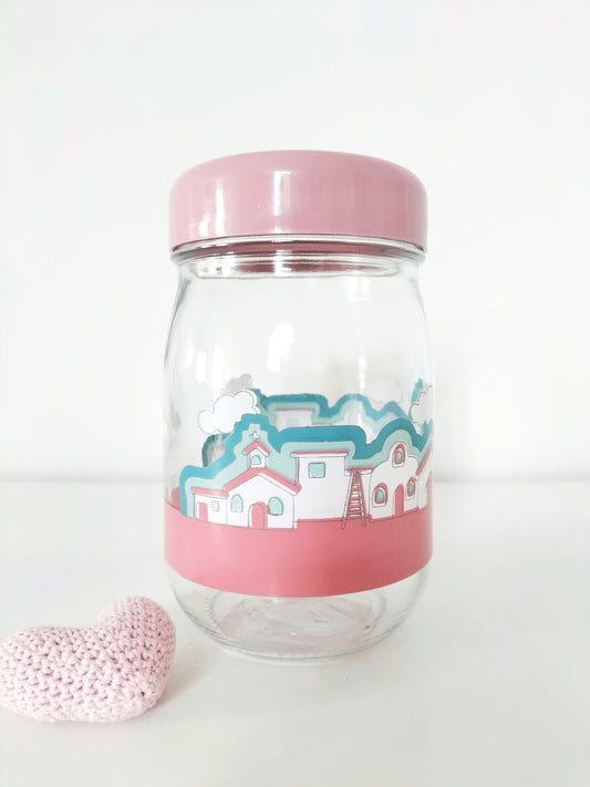 Gros pot/ bocal en verre