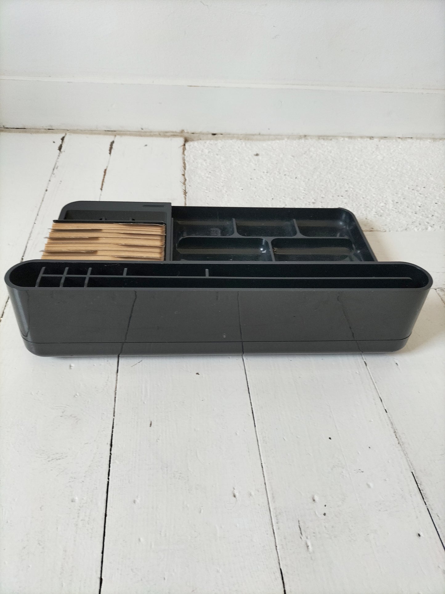 Grand organisateur de bureau avec répertoire en plastique Eldon USA 1991