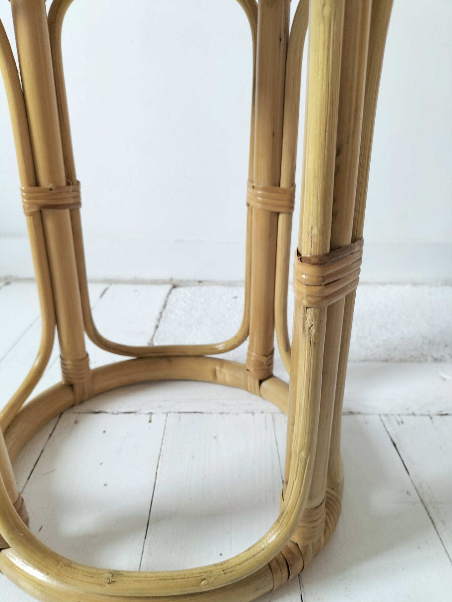 Sellette vintage en rotin
