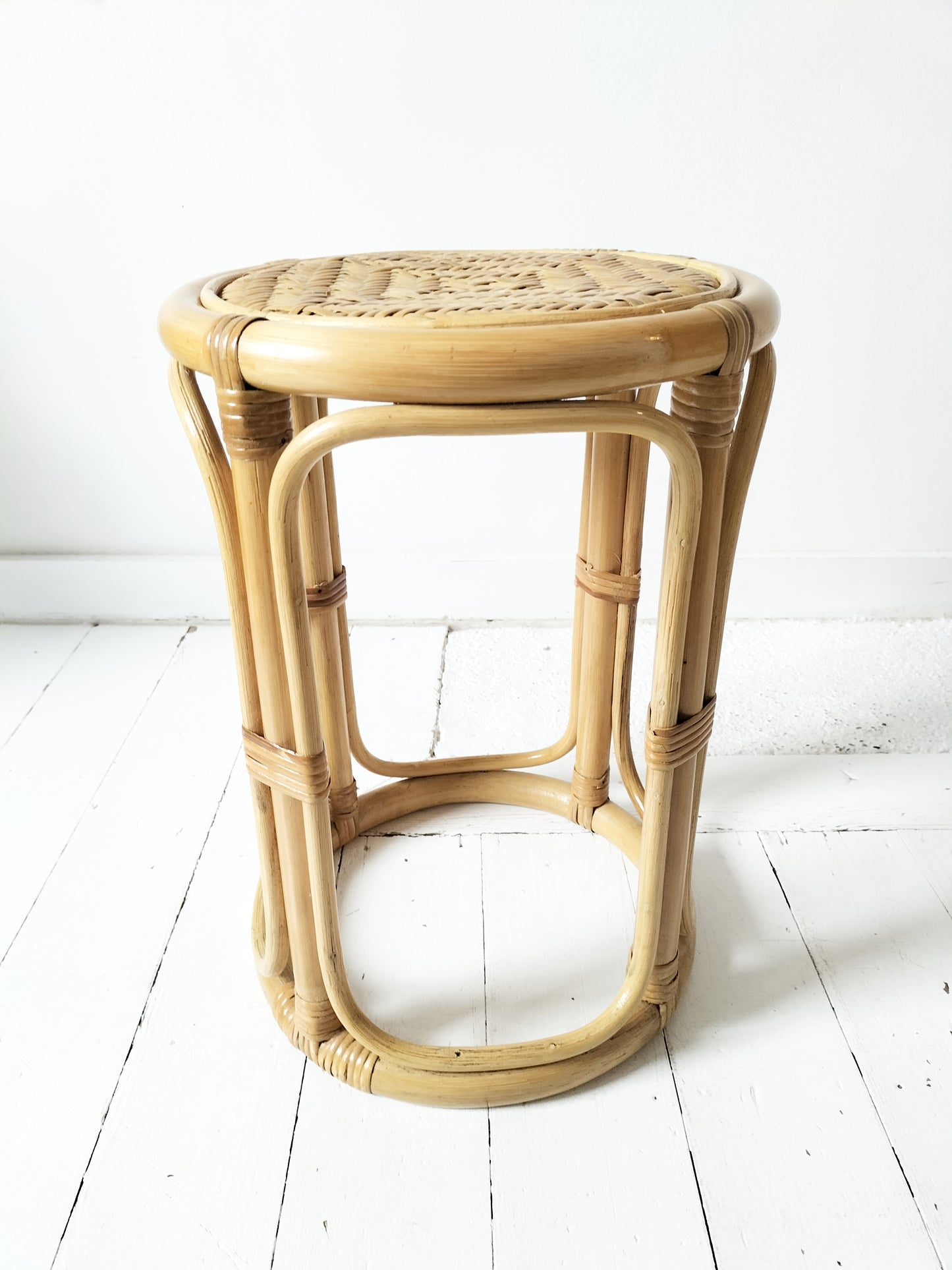 Sellette vintage en rotin