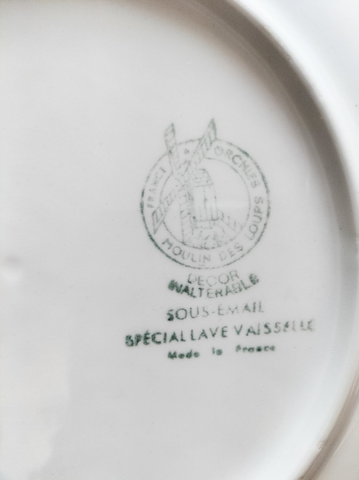 Ensemble de 4 assiettes à dessert Moulin des Loups