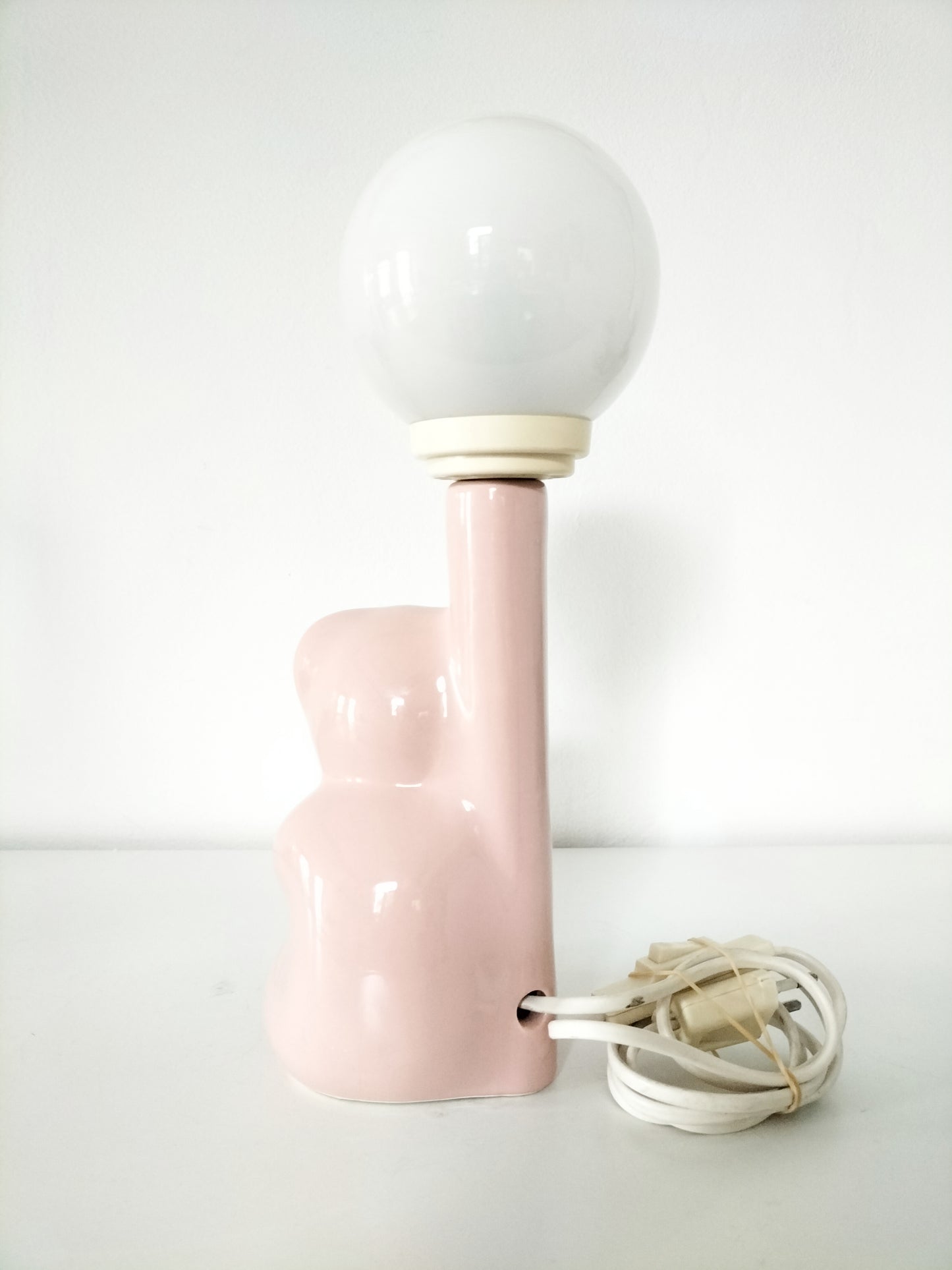 Lampe de table ourson en céramique