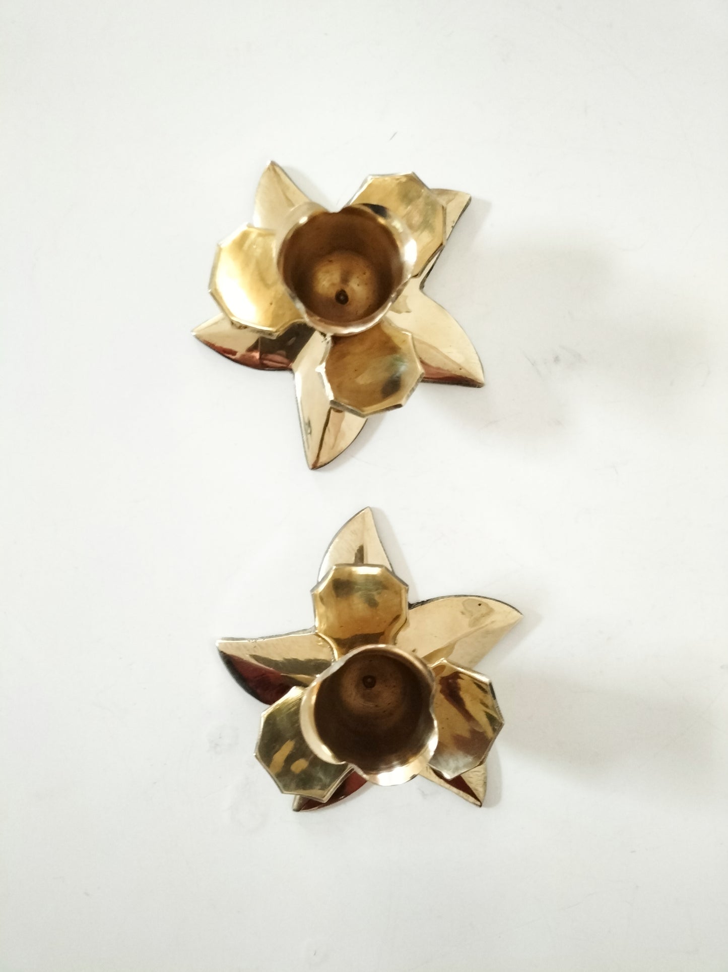 Bougeoir fleur en laiton (à l'unité)