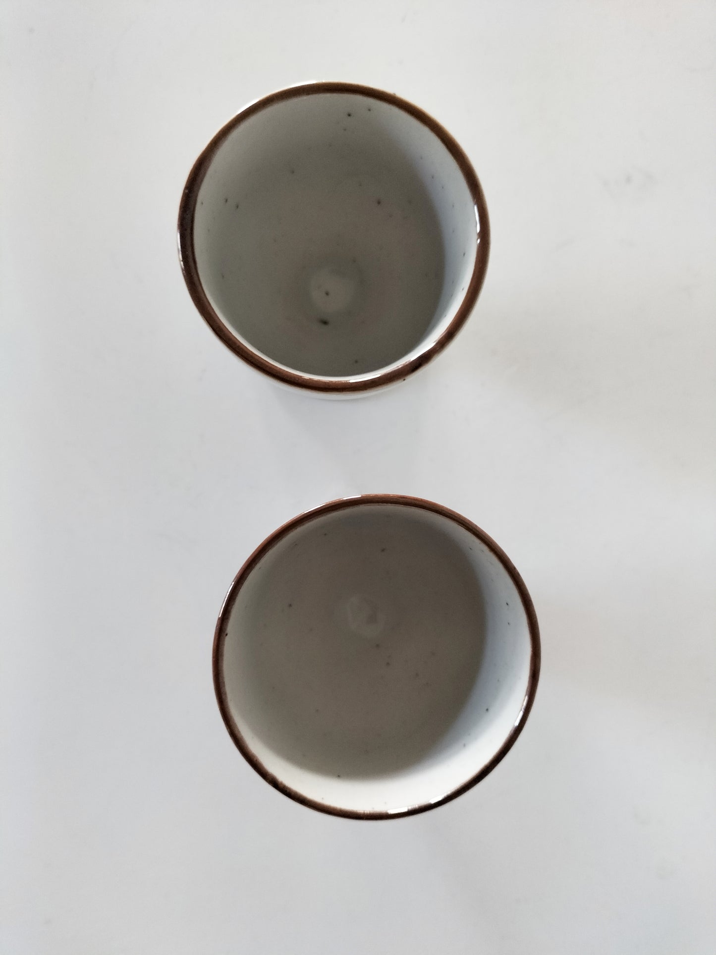 Duo de coquetiers en grès Bergère de France