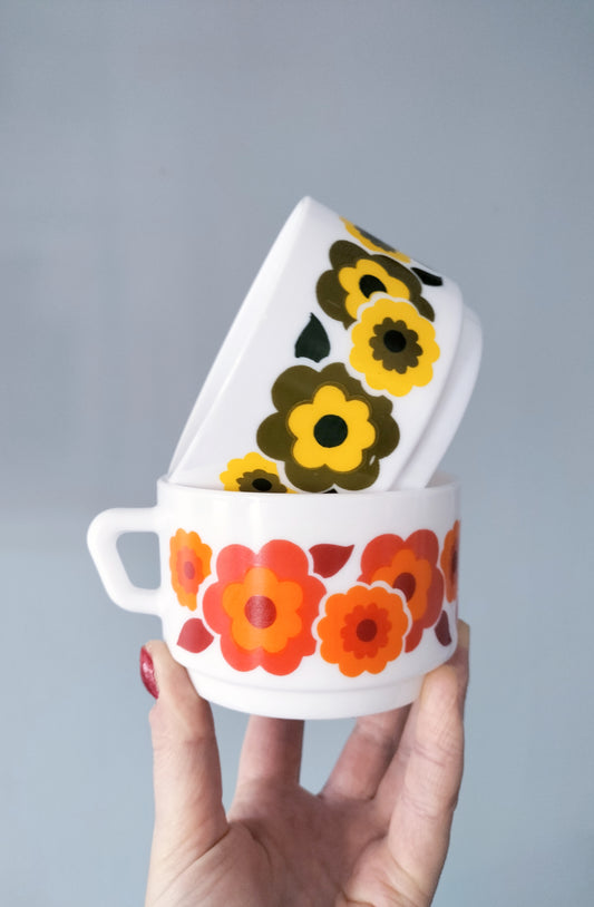 Duo de grosses tasses Arcopal Lotus