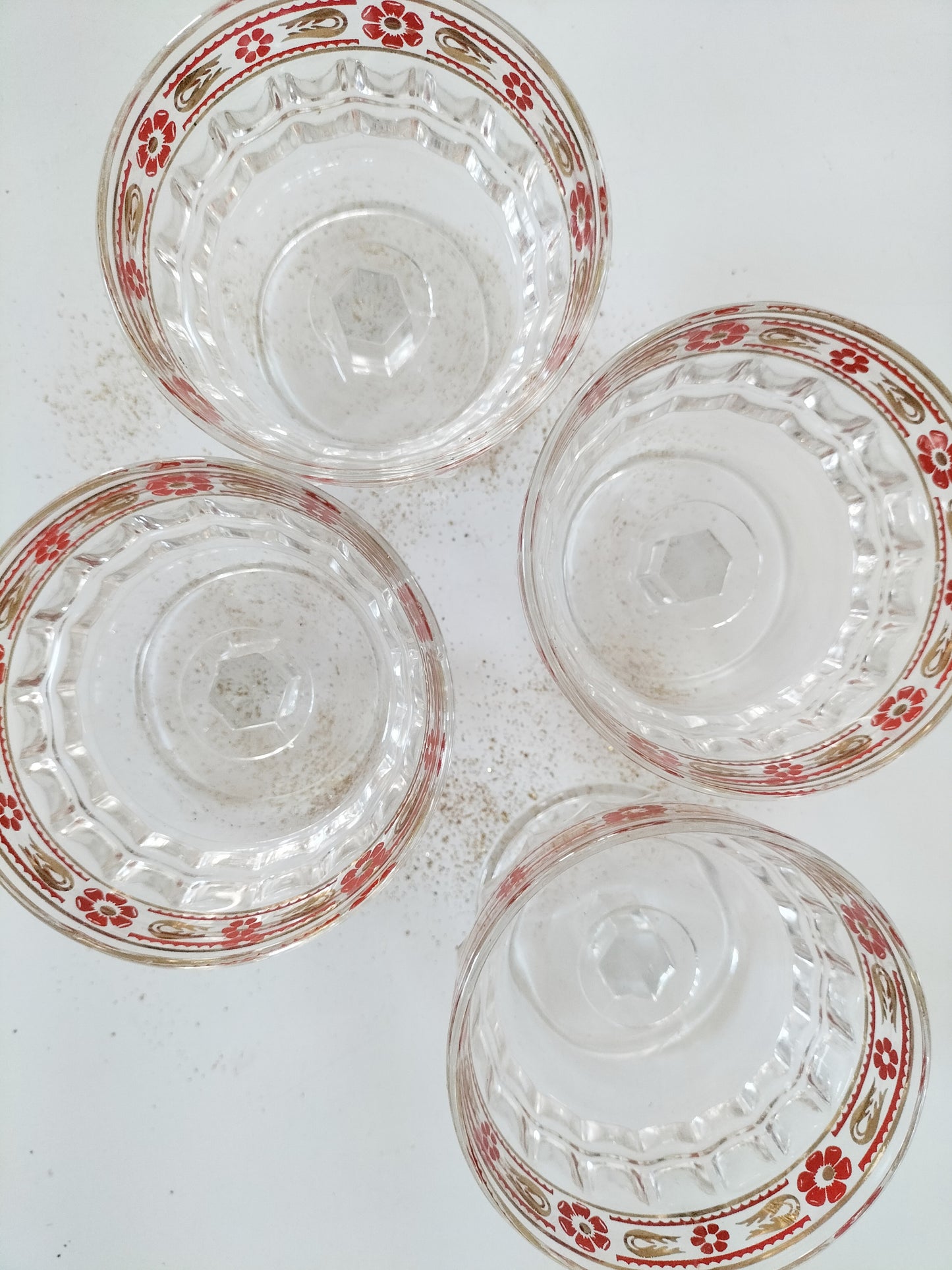 Ensemble de 4 coupes à dessert en verre Italy