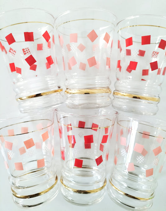 Ensemble de 6 petits verres de fête