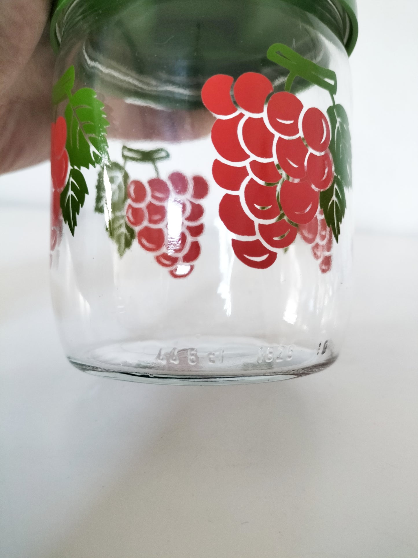 Petit bocal/pot VMC décor raisin