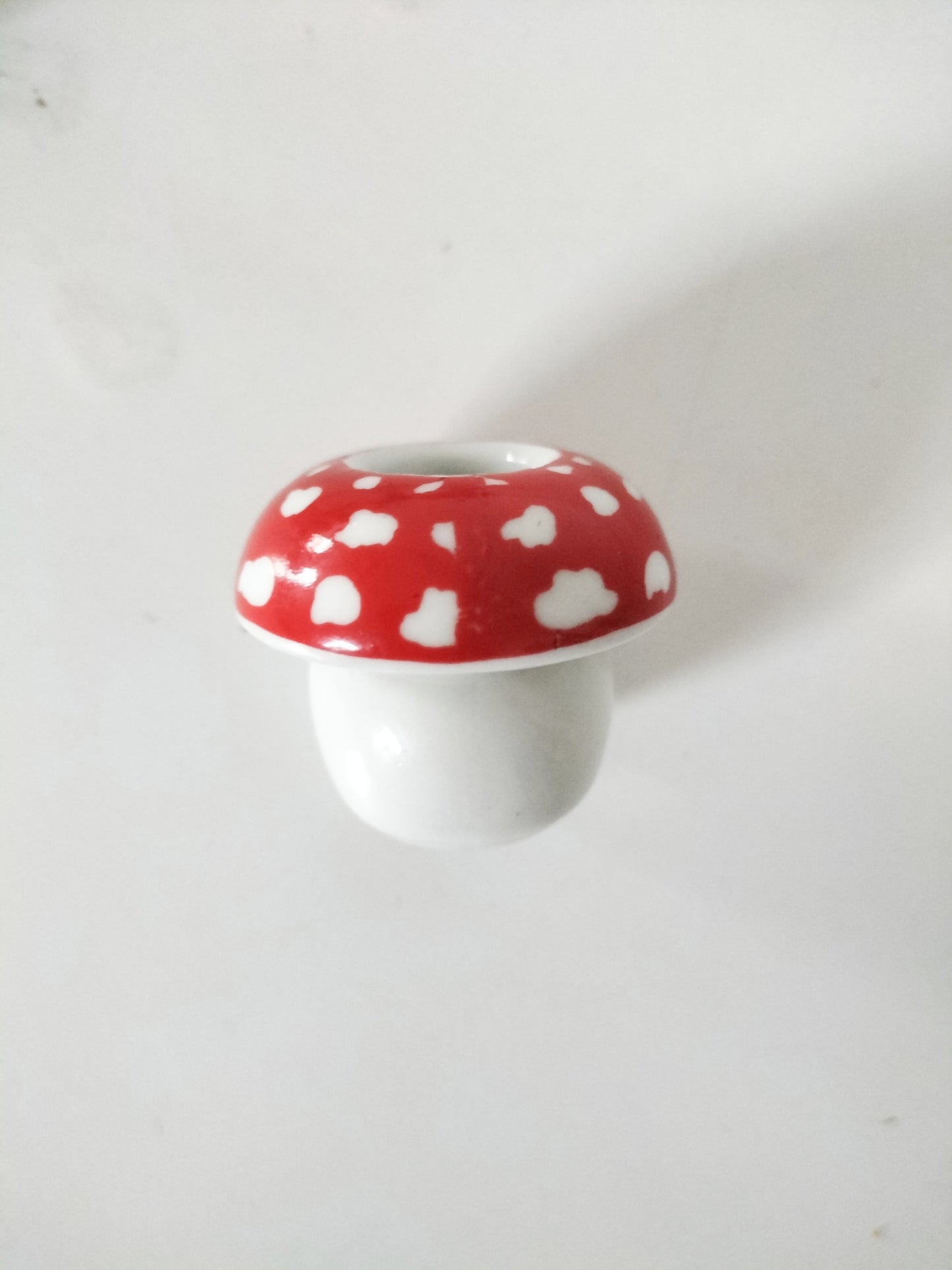 Duo de mini bougeoirs champignon Funny Design (avec bougies)