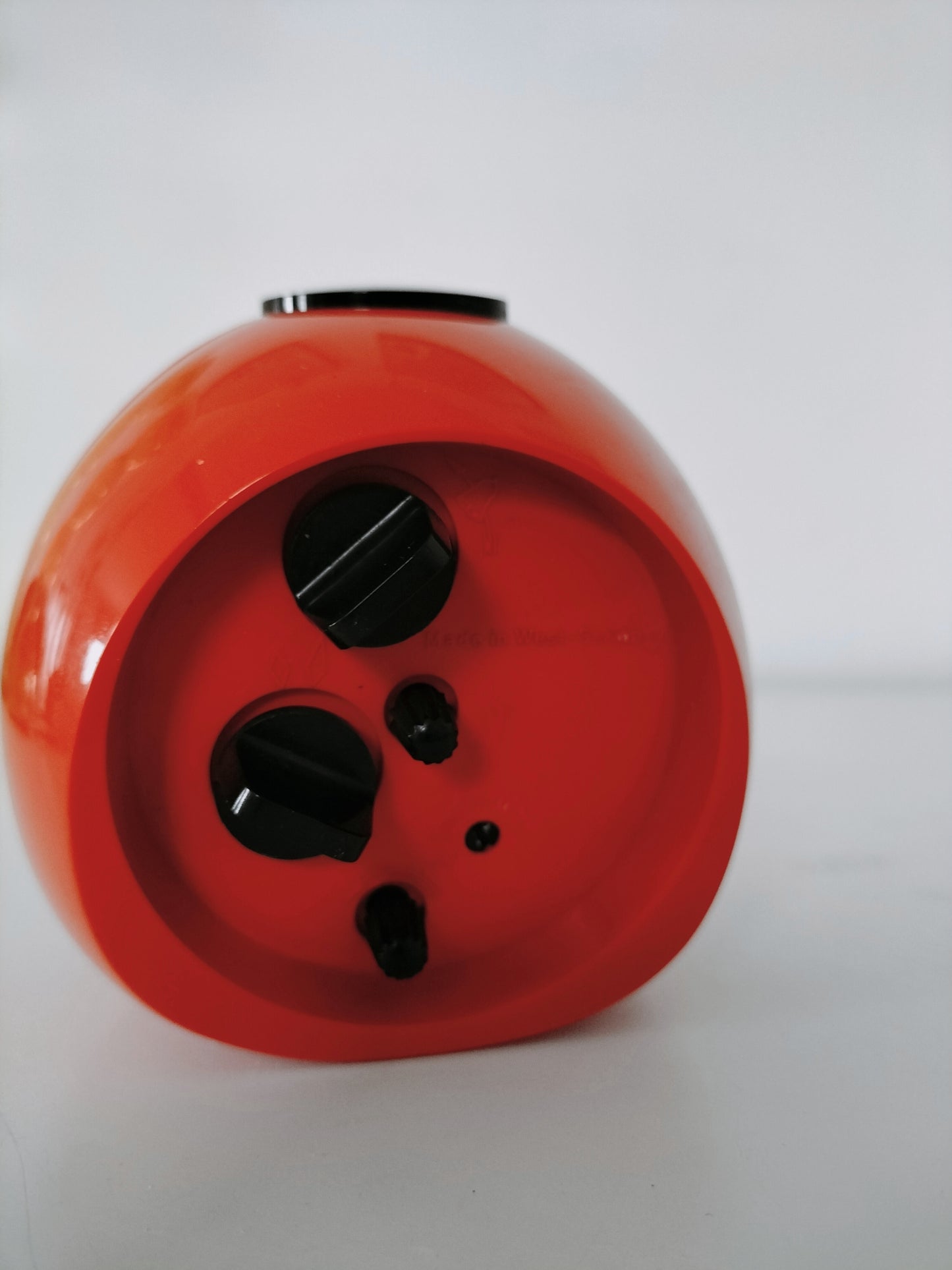 Réveil mécanique en plastique orange Germany