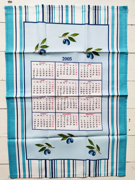 Torchon calendrier 2005