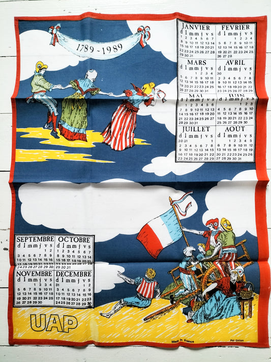 Torchon calendrier 1989