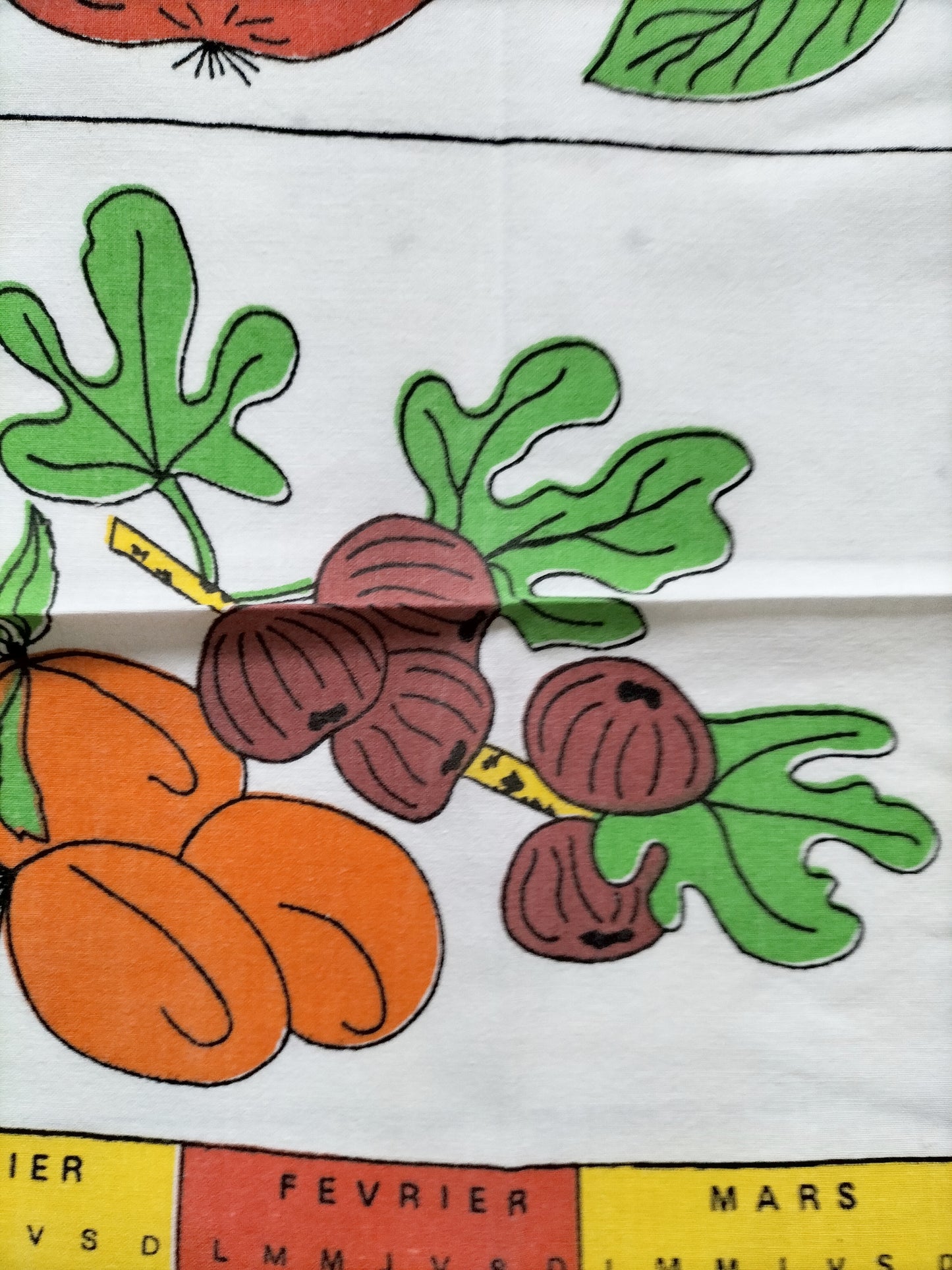 Torchon calendrier 1978