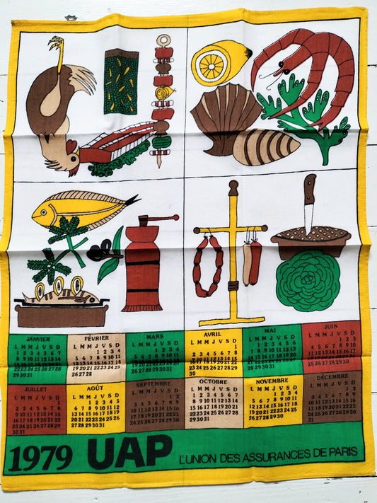 Torchon calendrier 1979