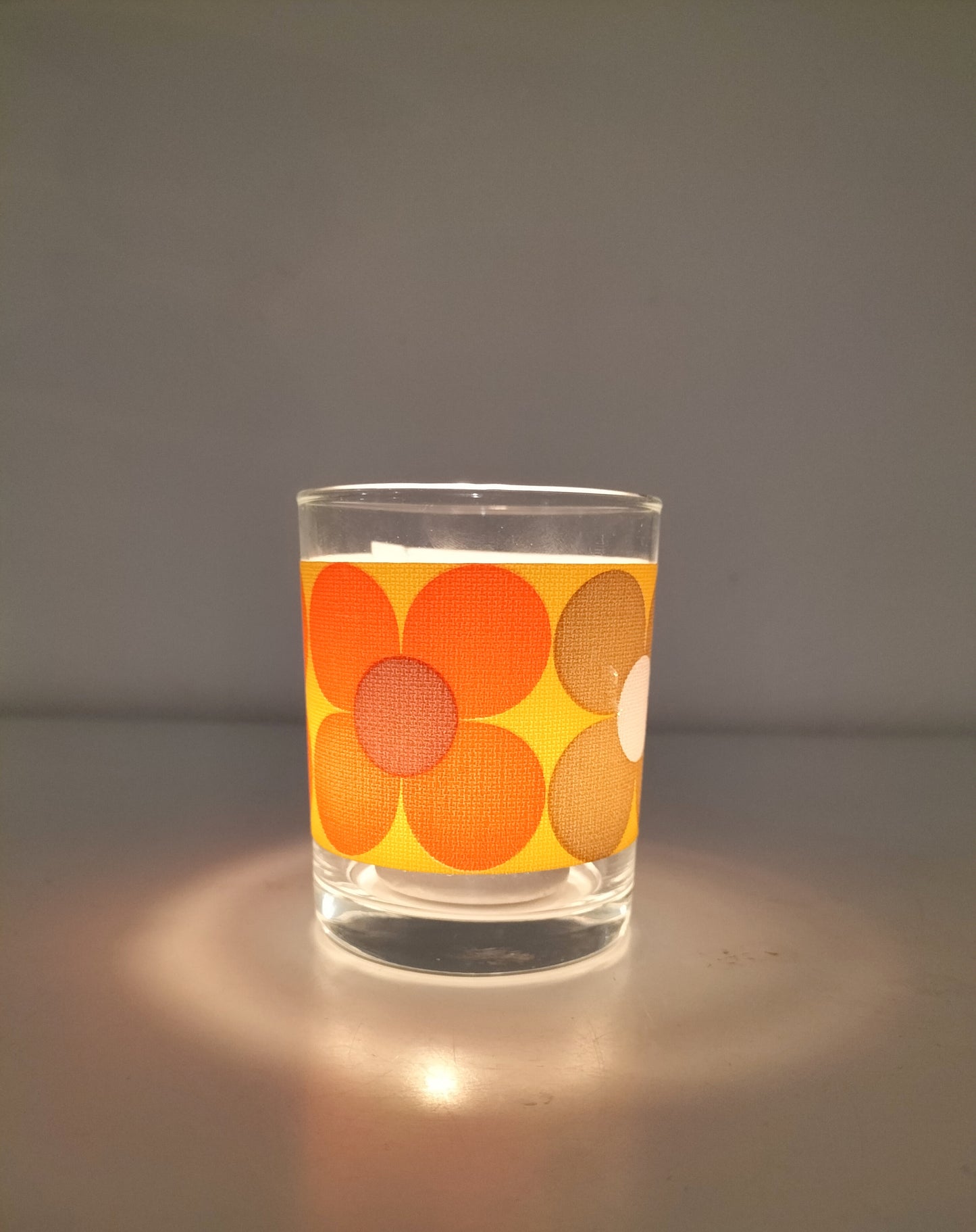 Ensemble de 3 petits verres/ photophores