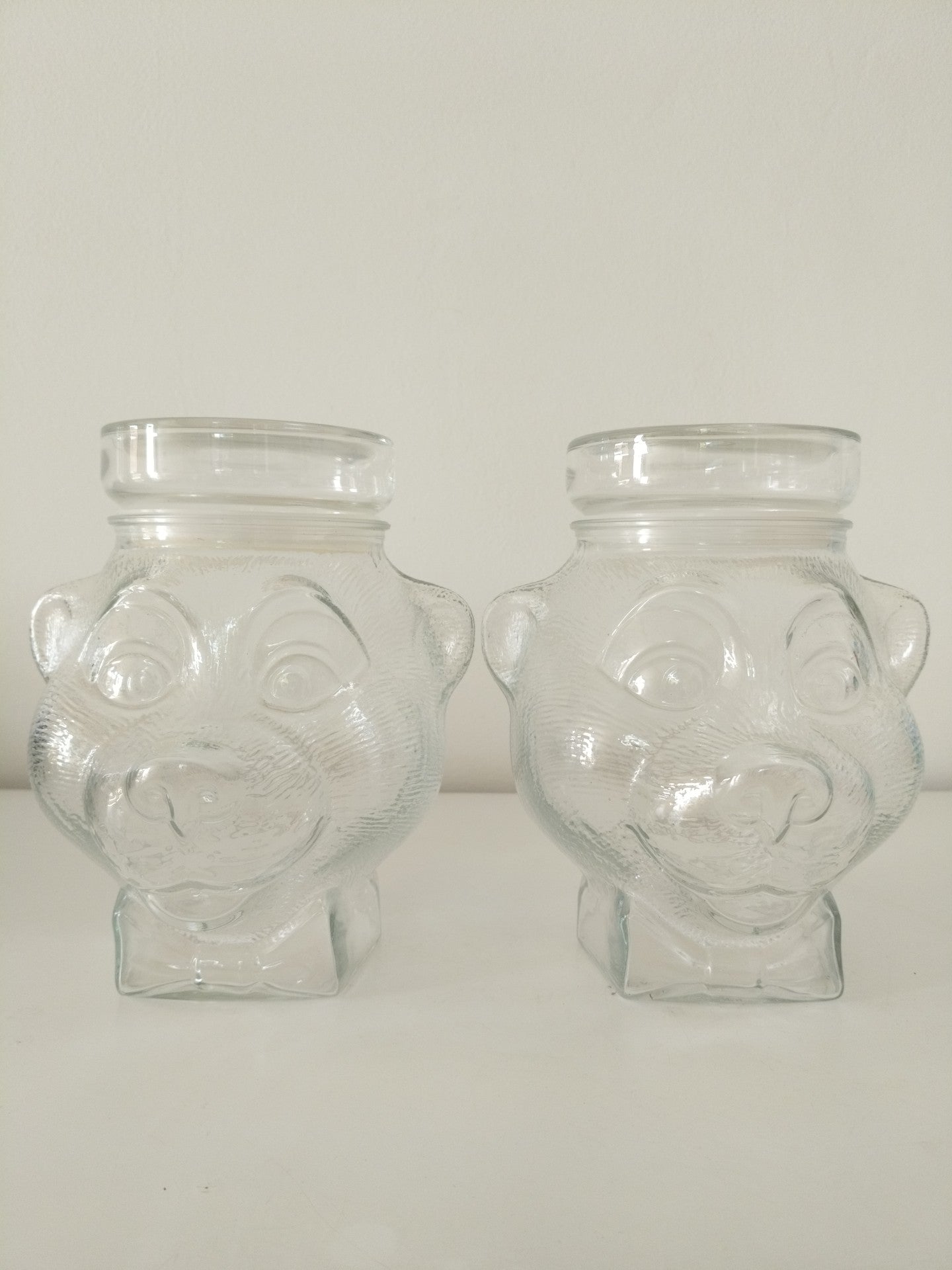 Bonbonnière/ bocal/ pot en verre tête d'ours 🐻