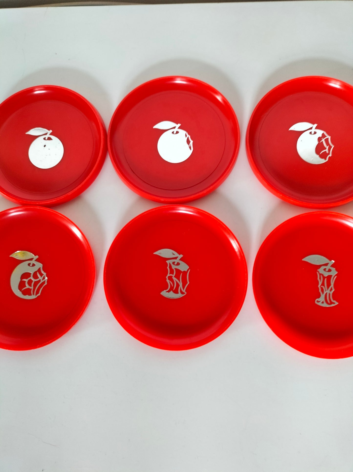 Set de 6 sous-verres pomme