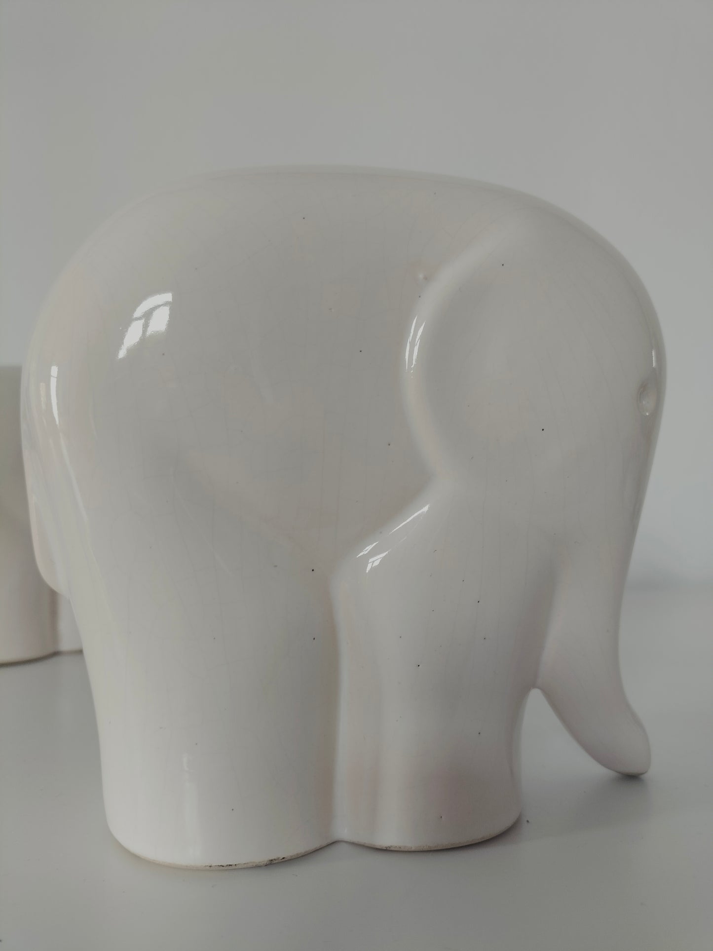 Trio d'éléphants en céramique