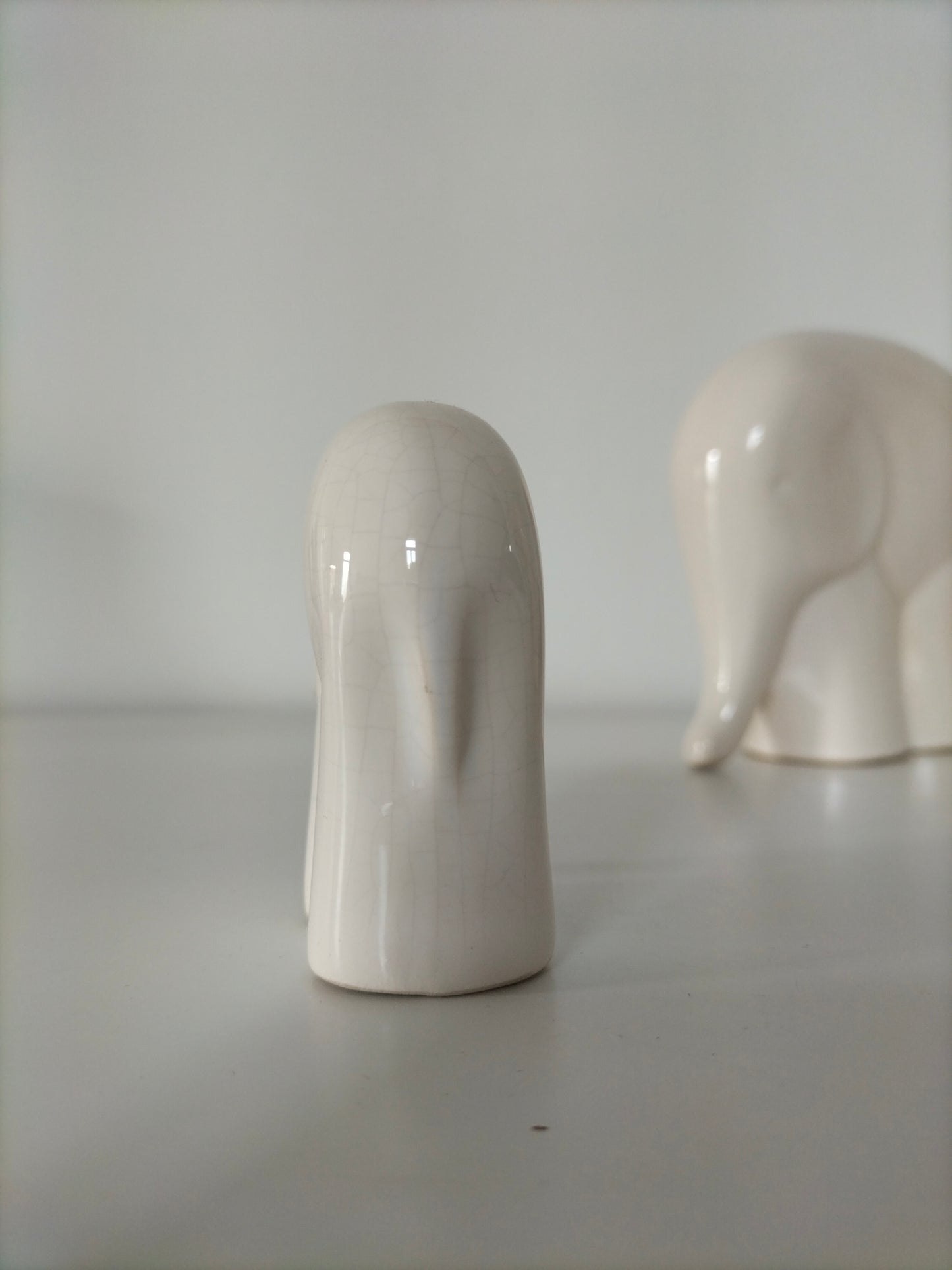 Trio d'éléphants en céramique