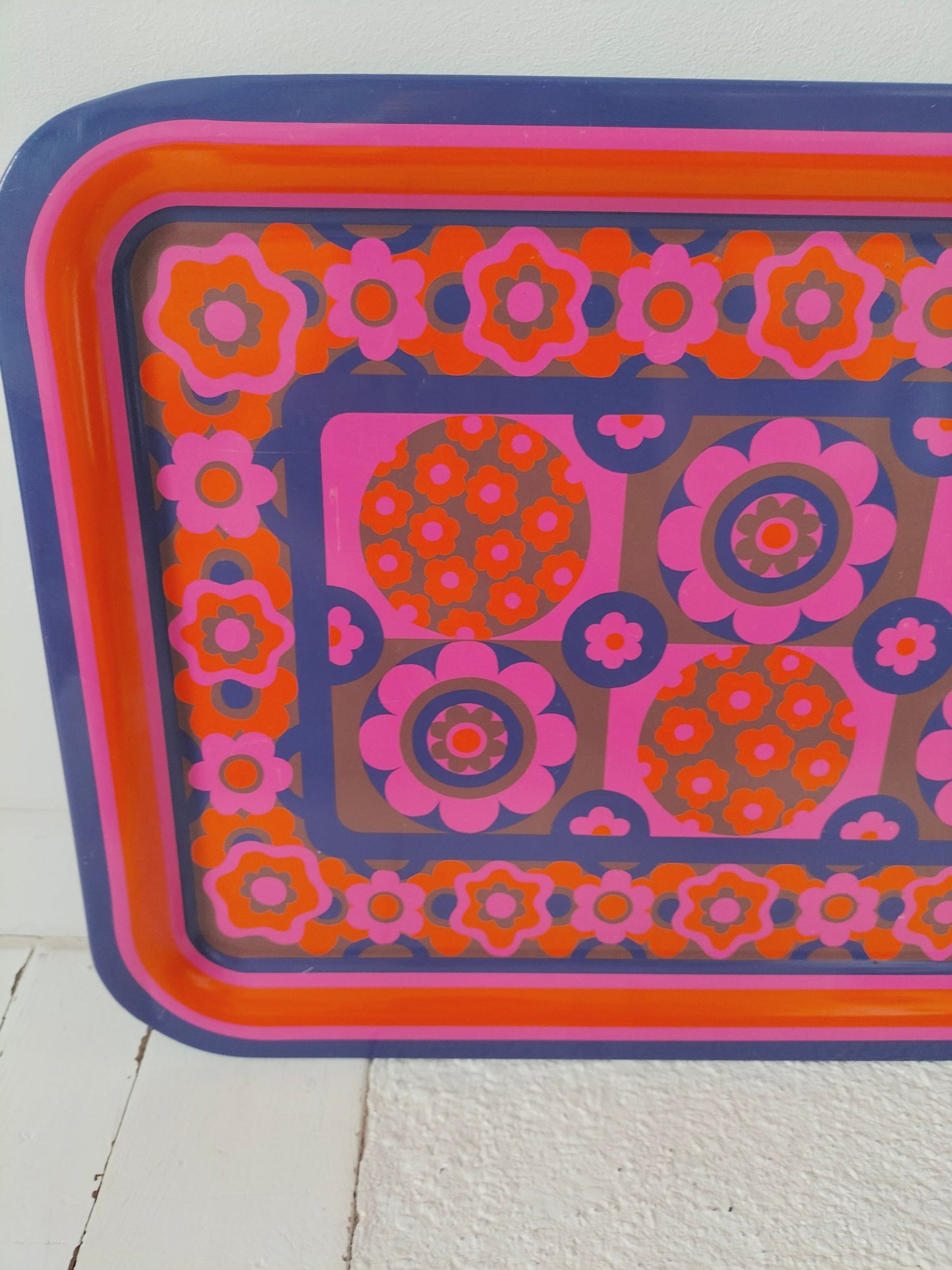 Grand plateau métallique "lollipop" J.R.M design Ian Logan England