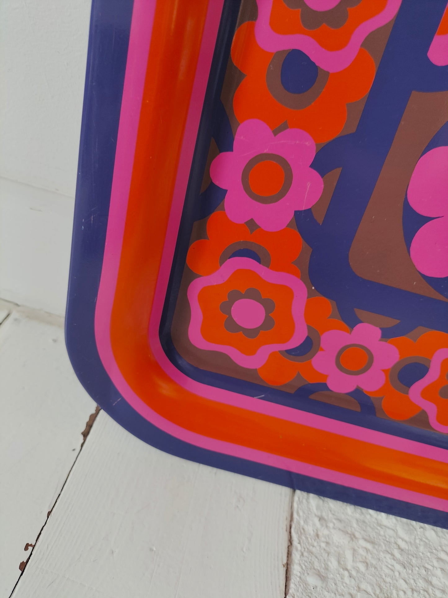Grand plateau métallique "lollipop" J.R.M design Ian Logan England