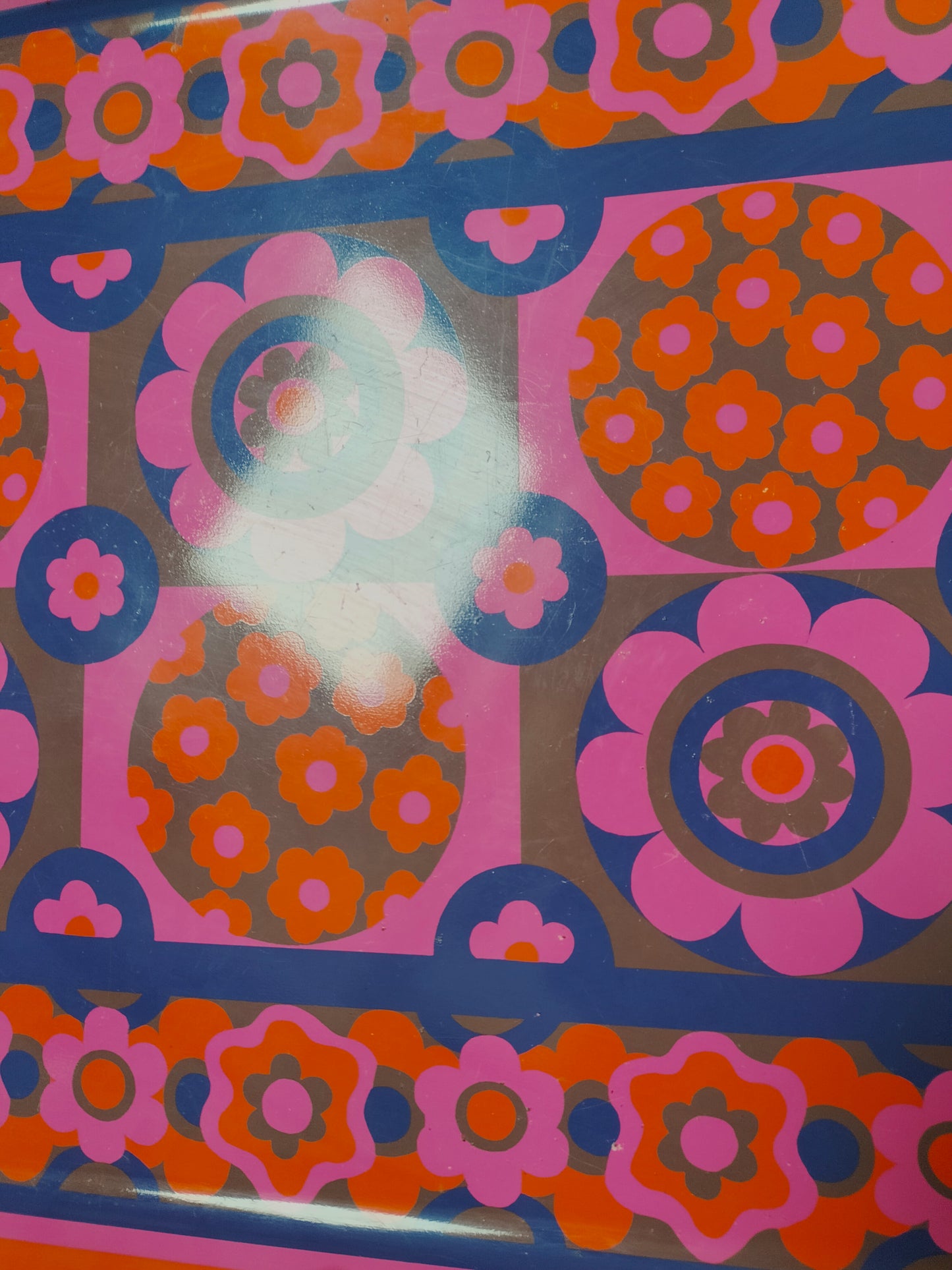Grand plateau métallique "lollipop" J.R.M design Ian Logan England
