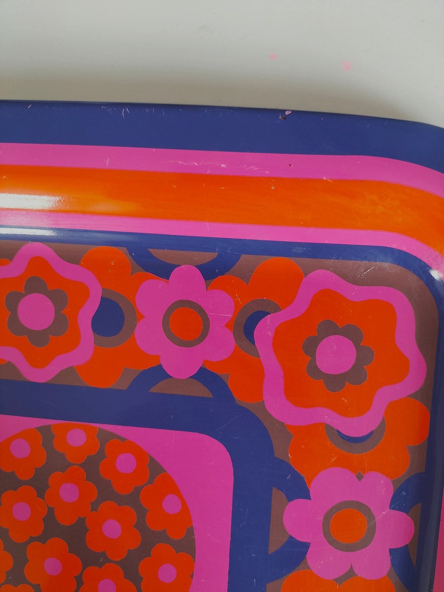 Grand plateau métallique "lollipop" J.R.M design Ian Logan England