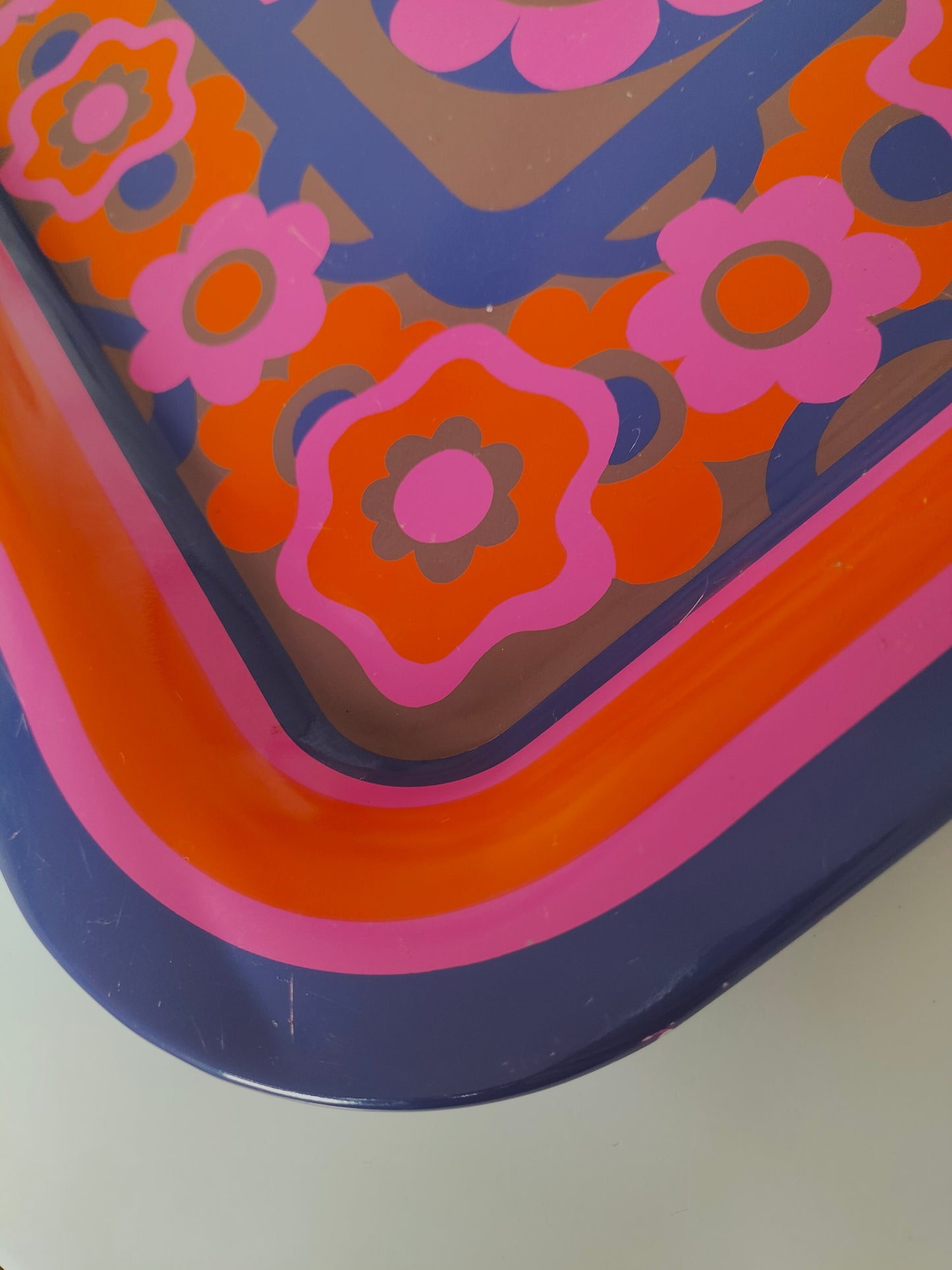 Grand plateau métallique "lollipop" J.R.M design Ian Logan England