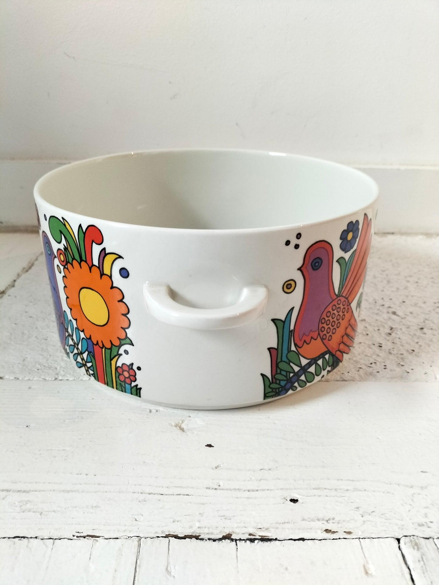 Haut plat couvert porcelaine à feu Villeroy et Boch Acapulco