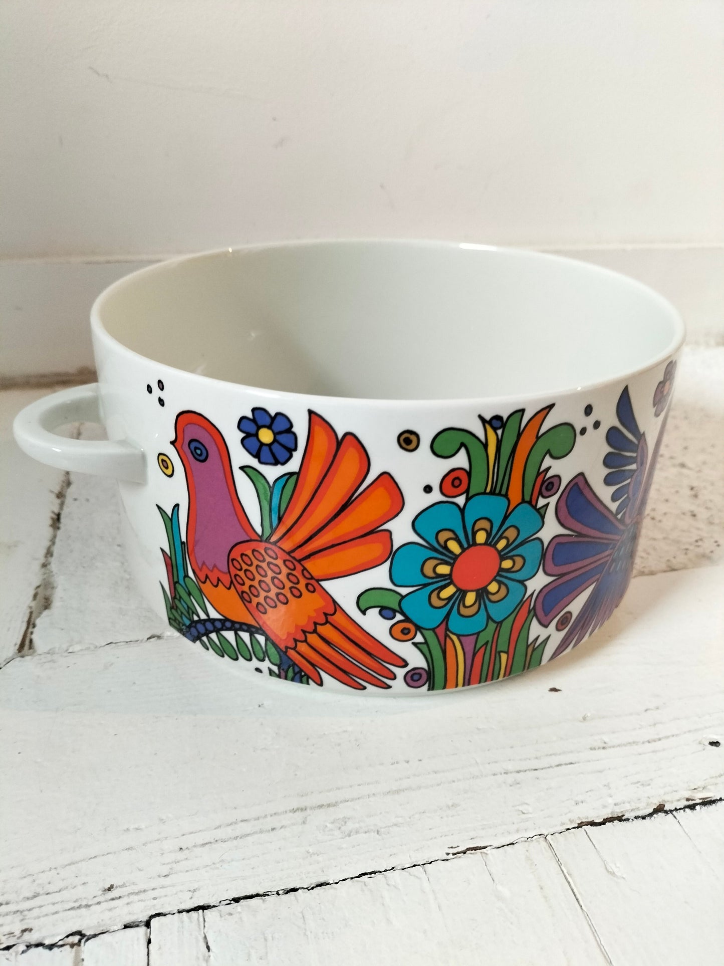 Haut plat couvert porcelaine à feu Villeroy et Boch Acapulco
