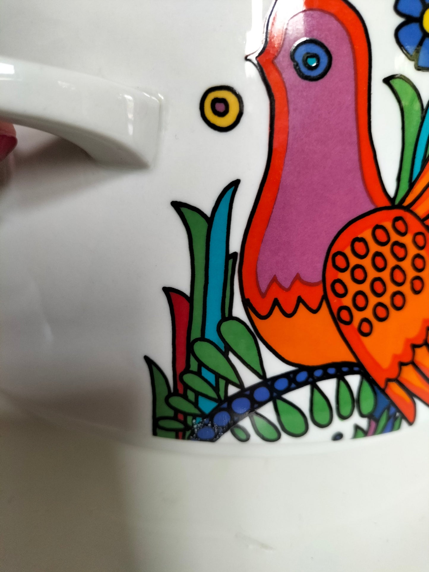 Haut plat couvert porcelaine à feu Villeroy et Boch Acapulco