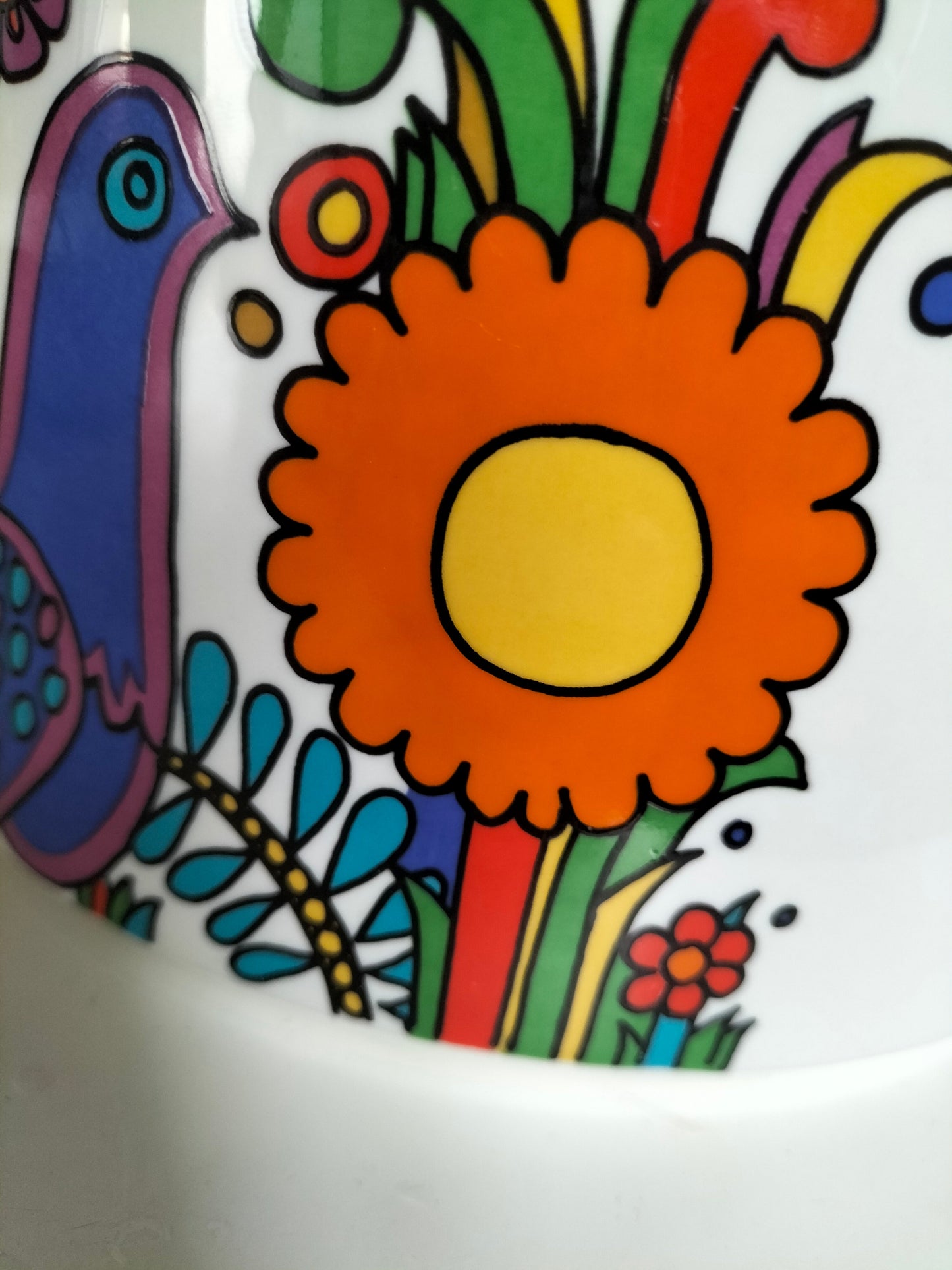 Haut plat couvert porcelaine à feu Villeroy et Boch Acapulco