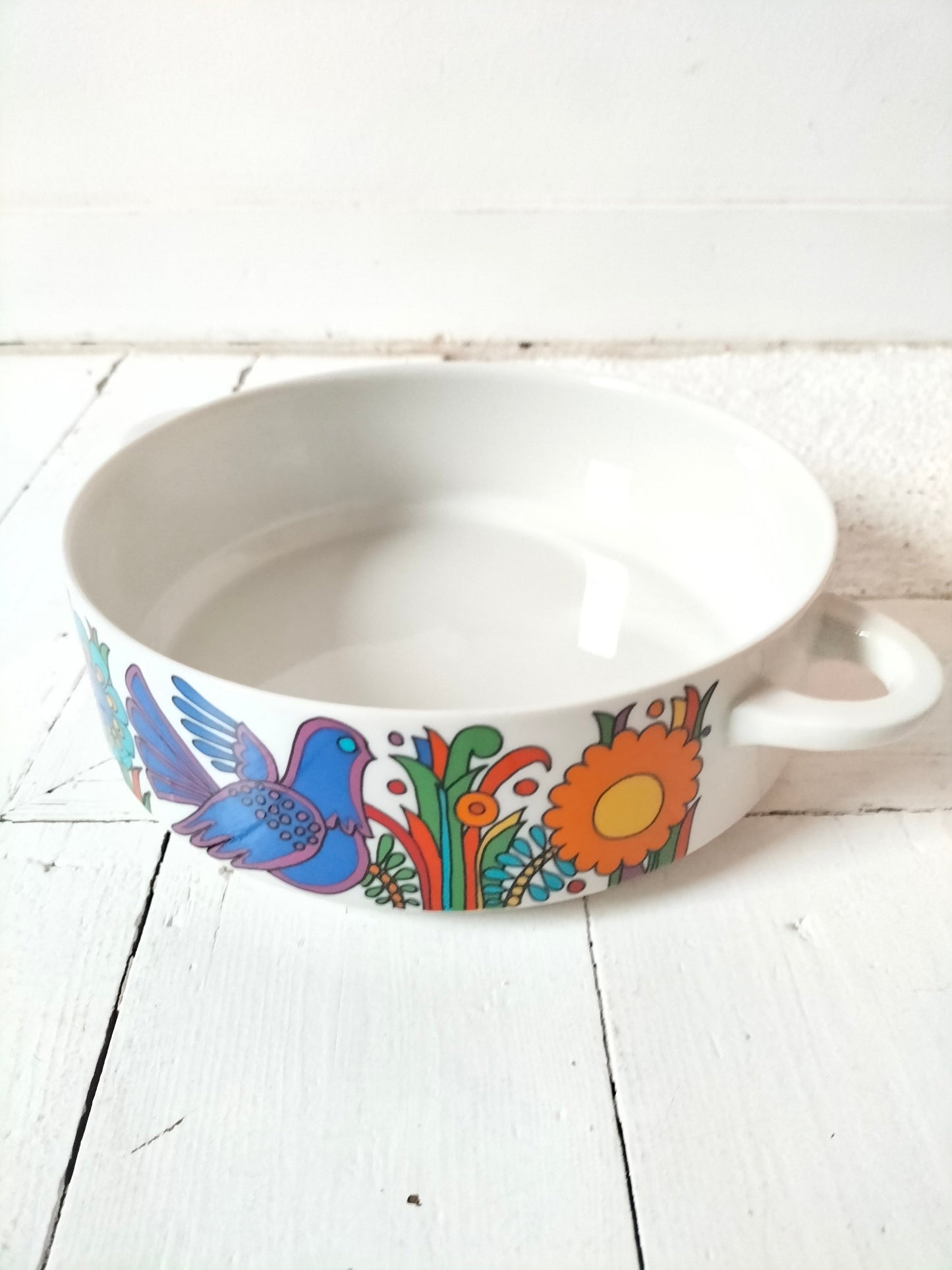Plat couvert porcelaine à feu Villeroy et Boch Acapulco