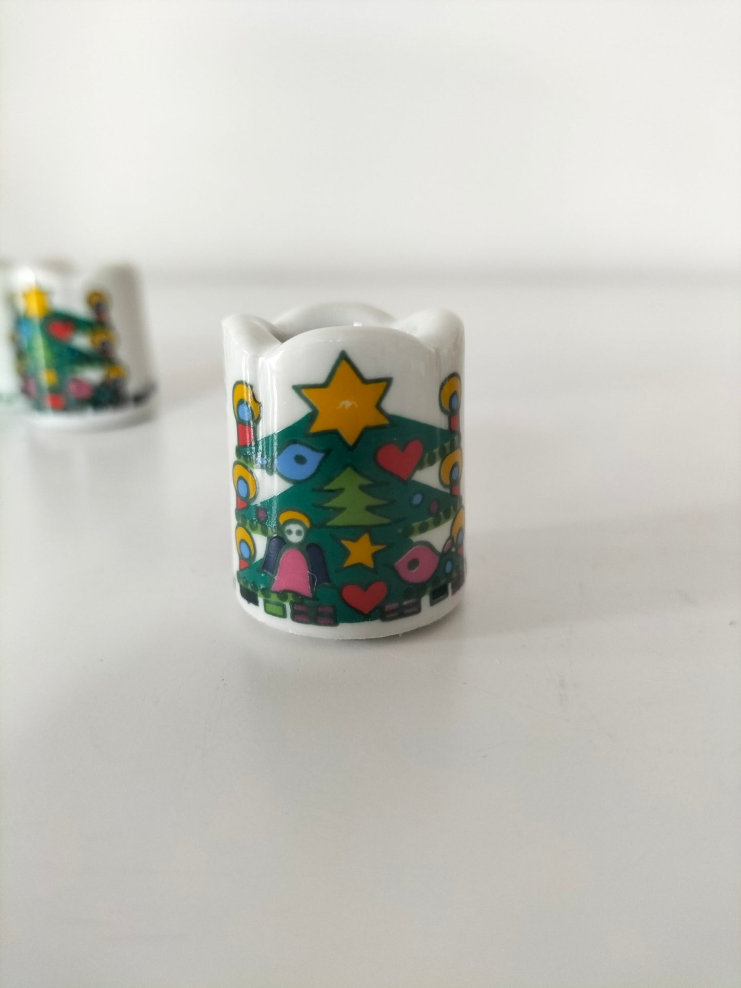 Duo de mini-bougeoirs de Noël Funny Design