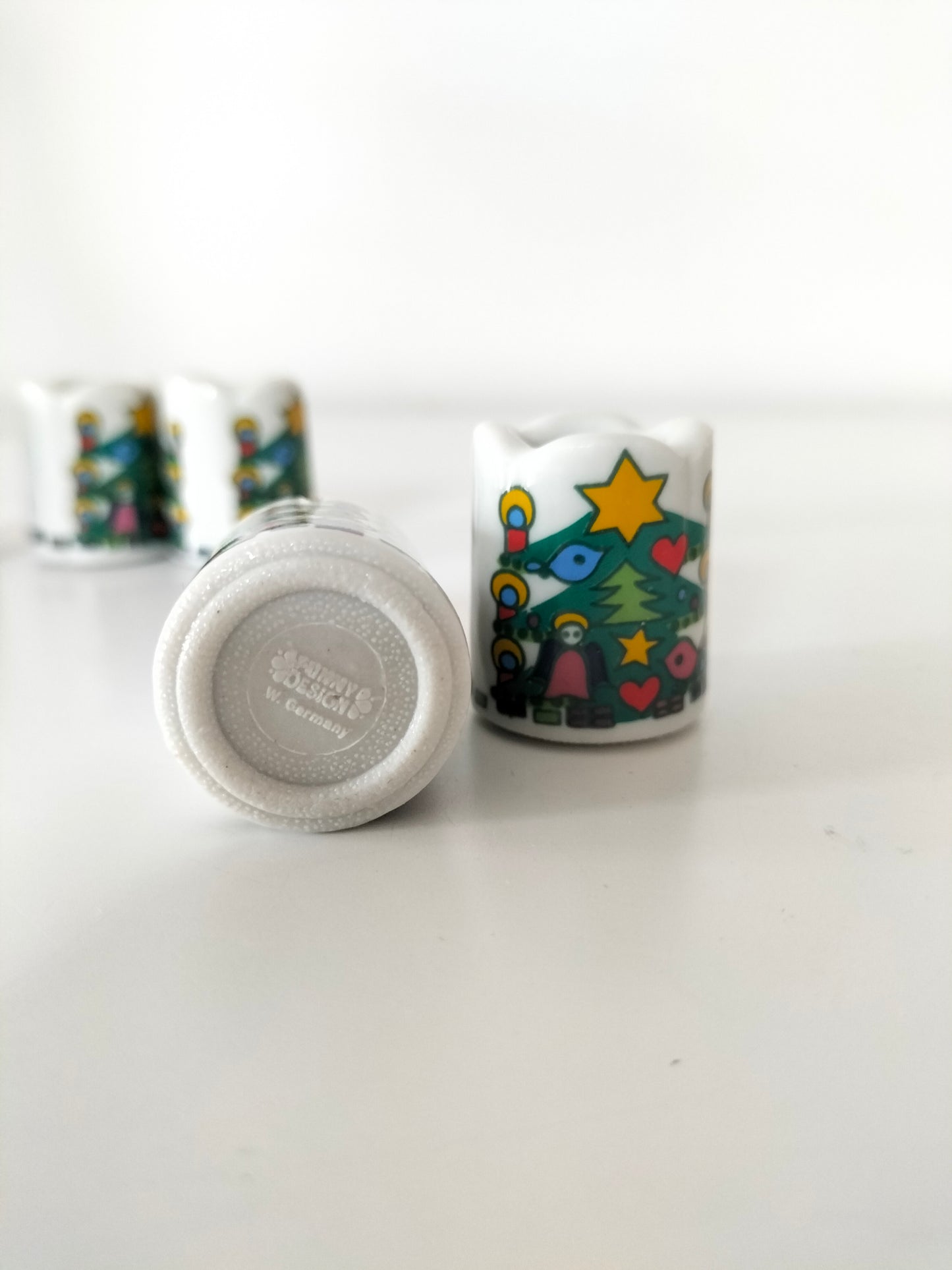 Duo de mini-bougeoirs de Noël Funny Design
