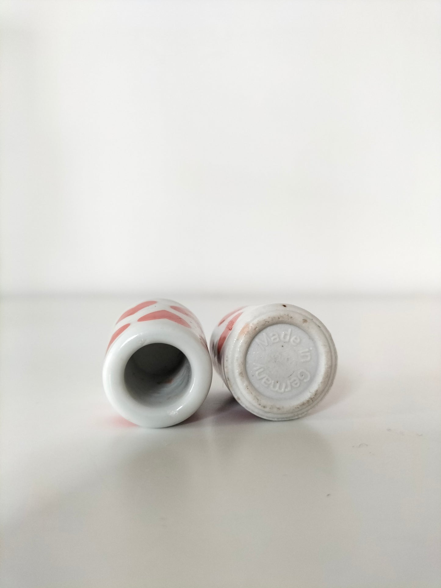 Duo de mini-bougeoirs coeurs avec bougies Germany