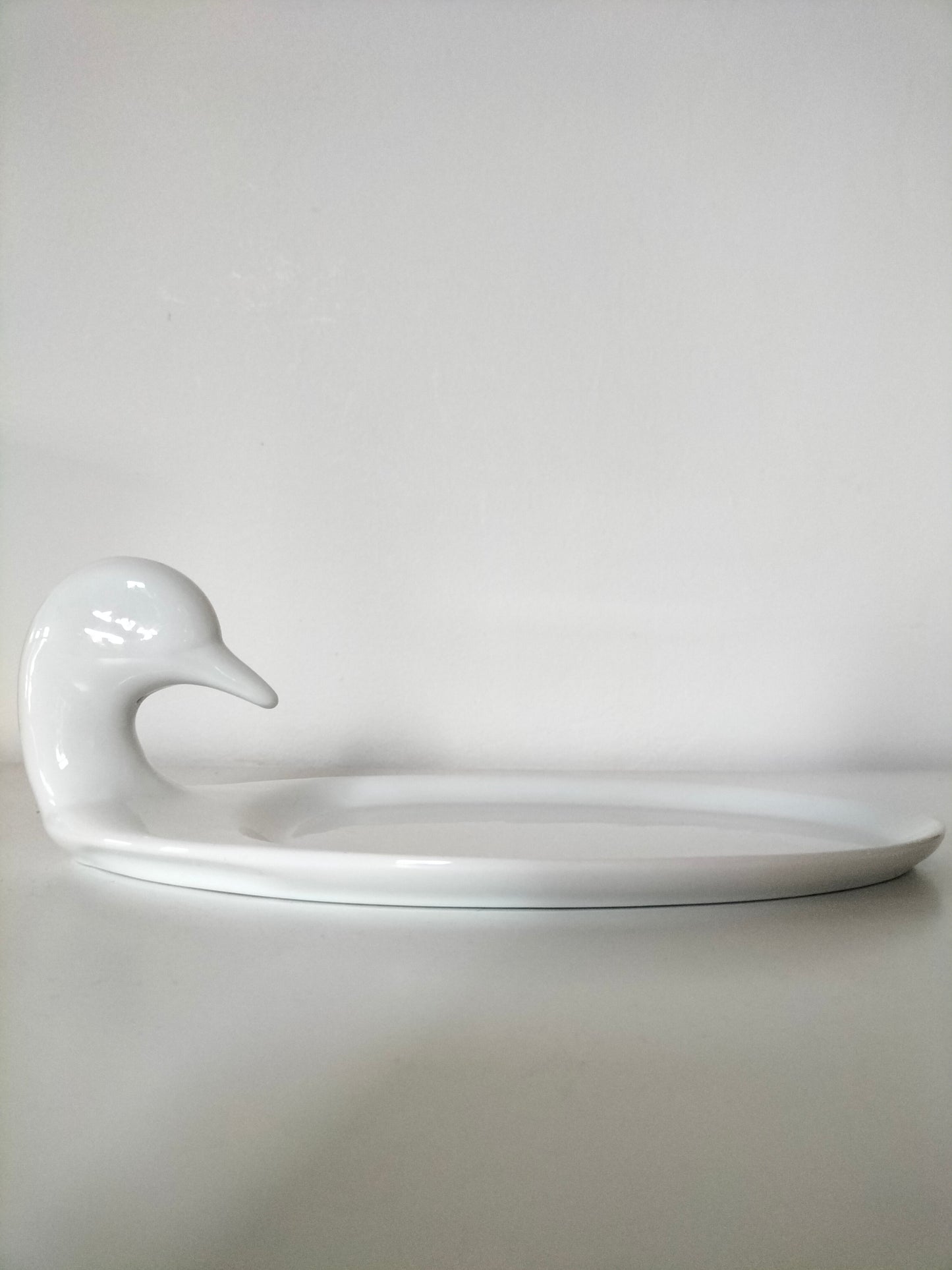 Plateau canard en porcelaine