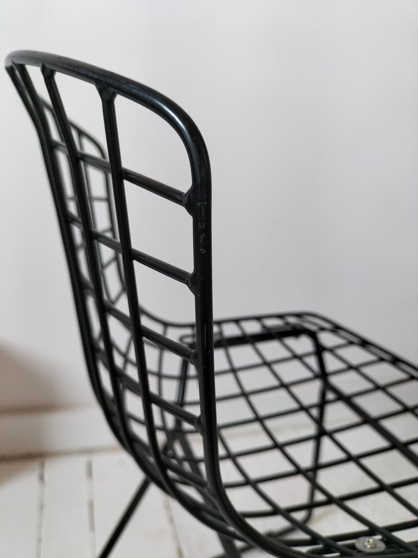 Chaise enfant années 2000 inspi Harry Bertoia pour Knoll