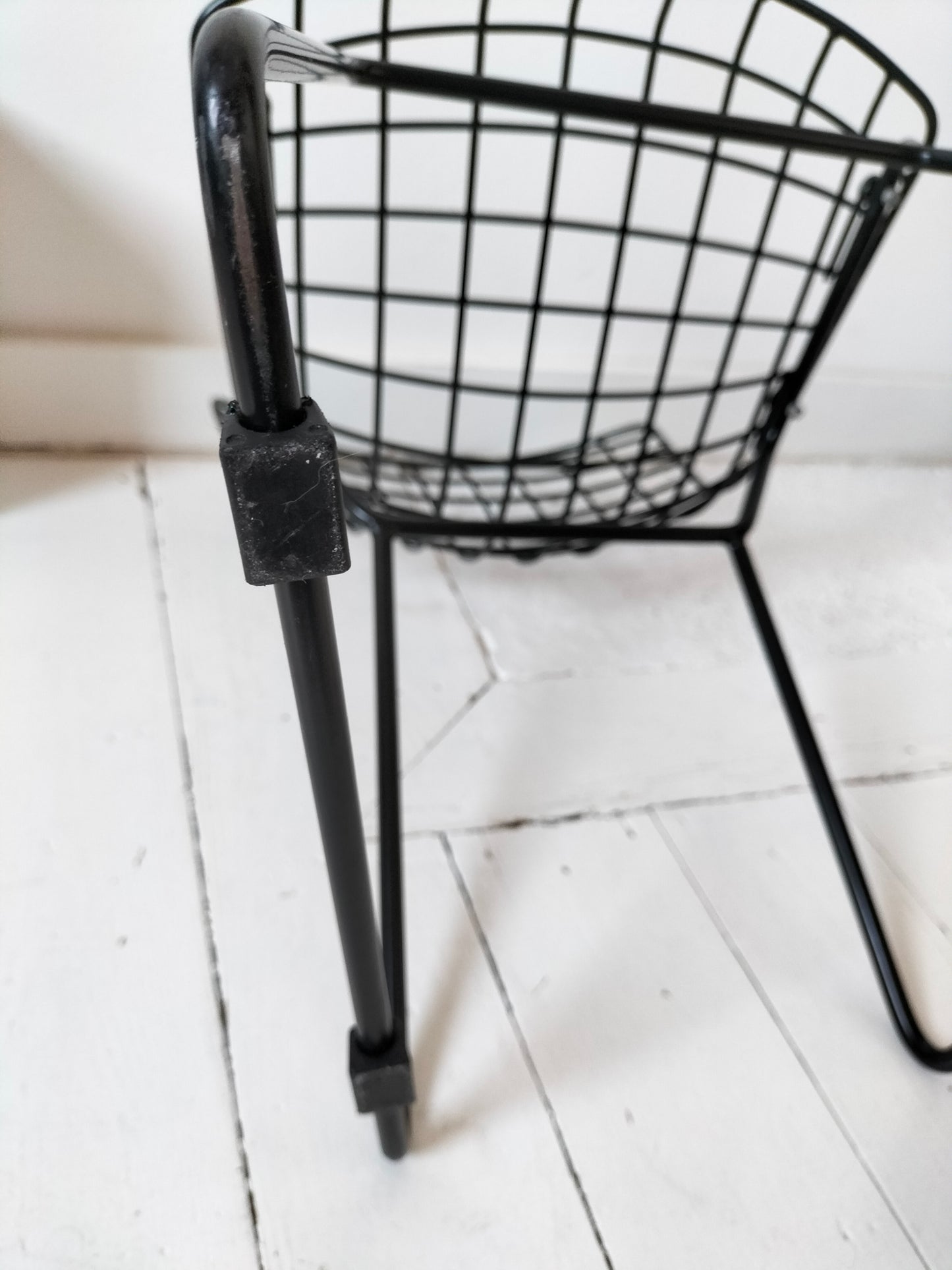 Chaise enfant années 2000 inspi Harry Bertoia pour Knoll