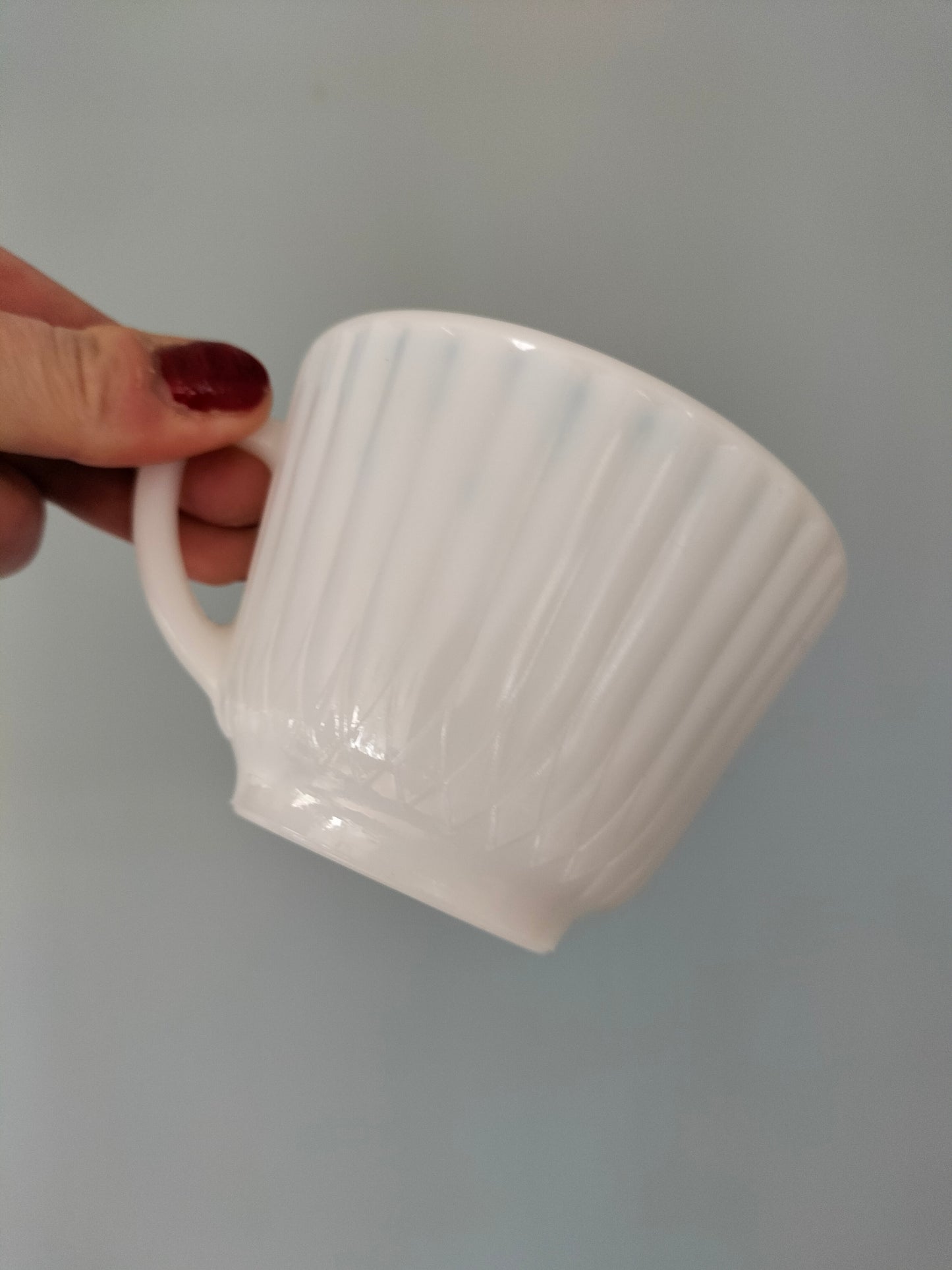 Ensemble de 4 tasses + sous-tasses MacBeth-Evans Petalware USA