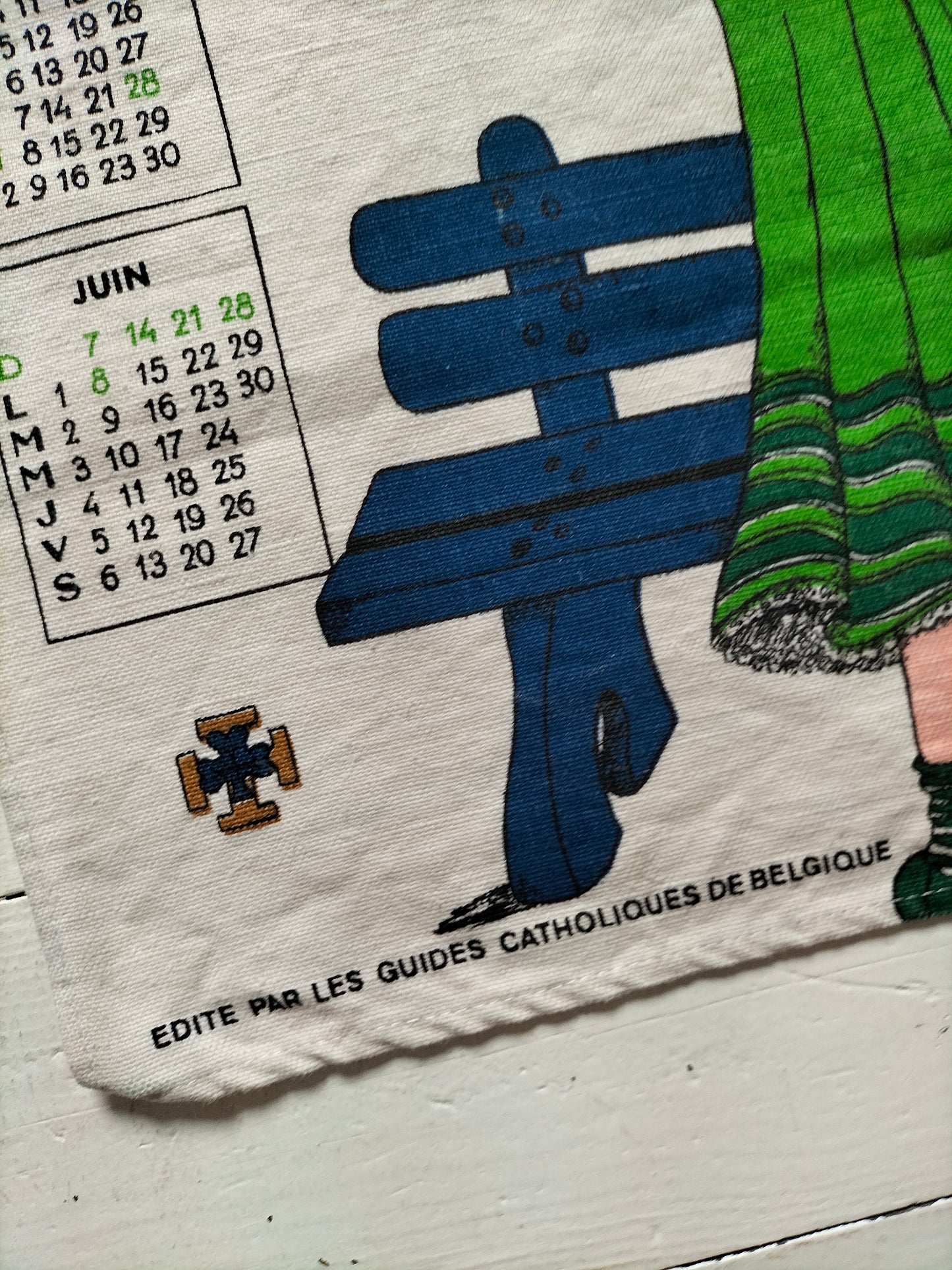 Torchon de cuisine calendrier 1981