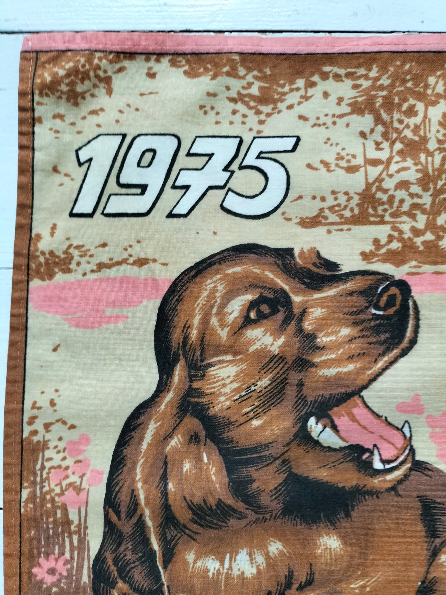 Torchon de cuisine calendrier 1975