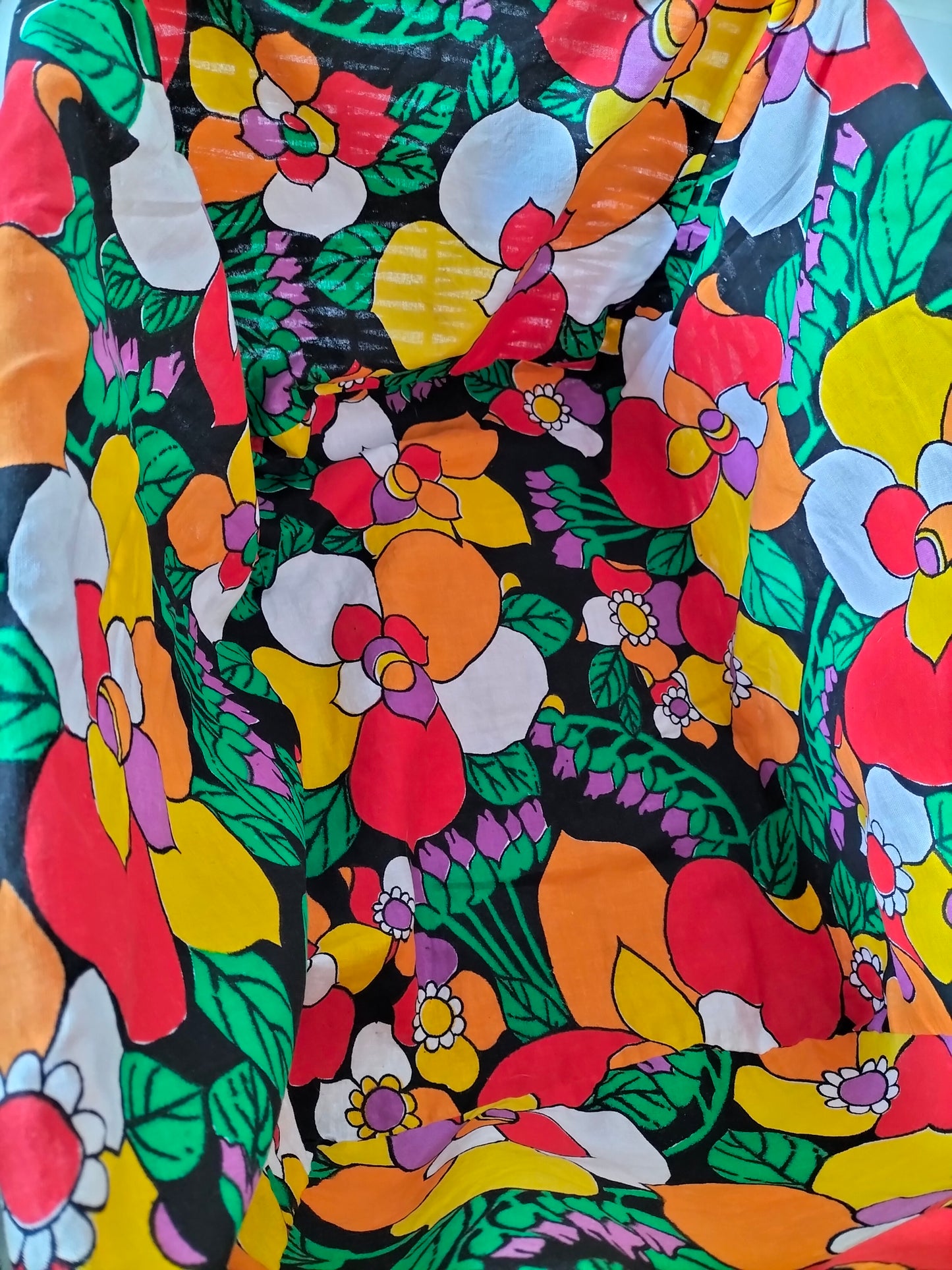 Panier en osier et tissu