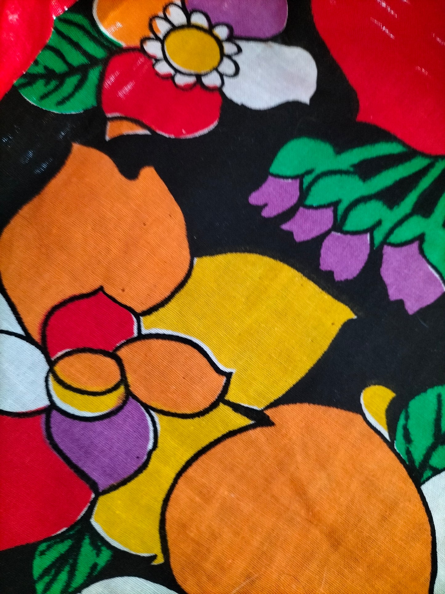 Panier en osier et tissu