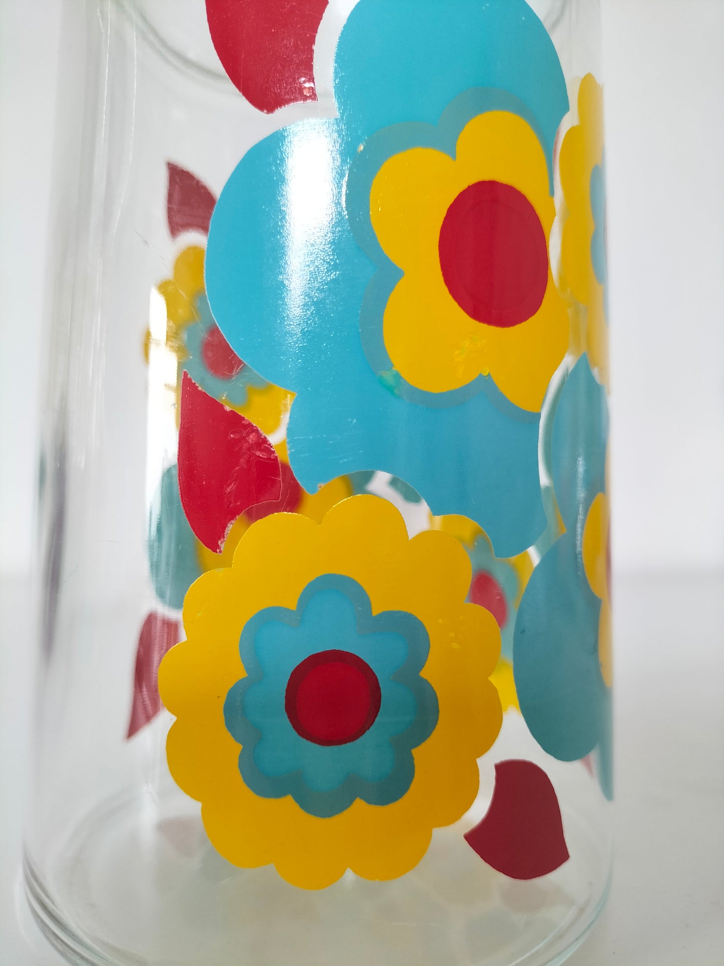 Carafe en verre décor Lotus (Arcopal)
